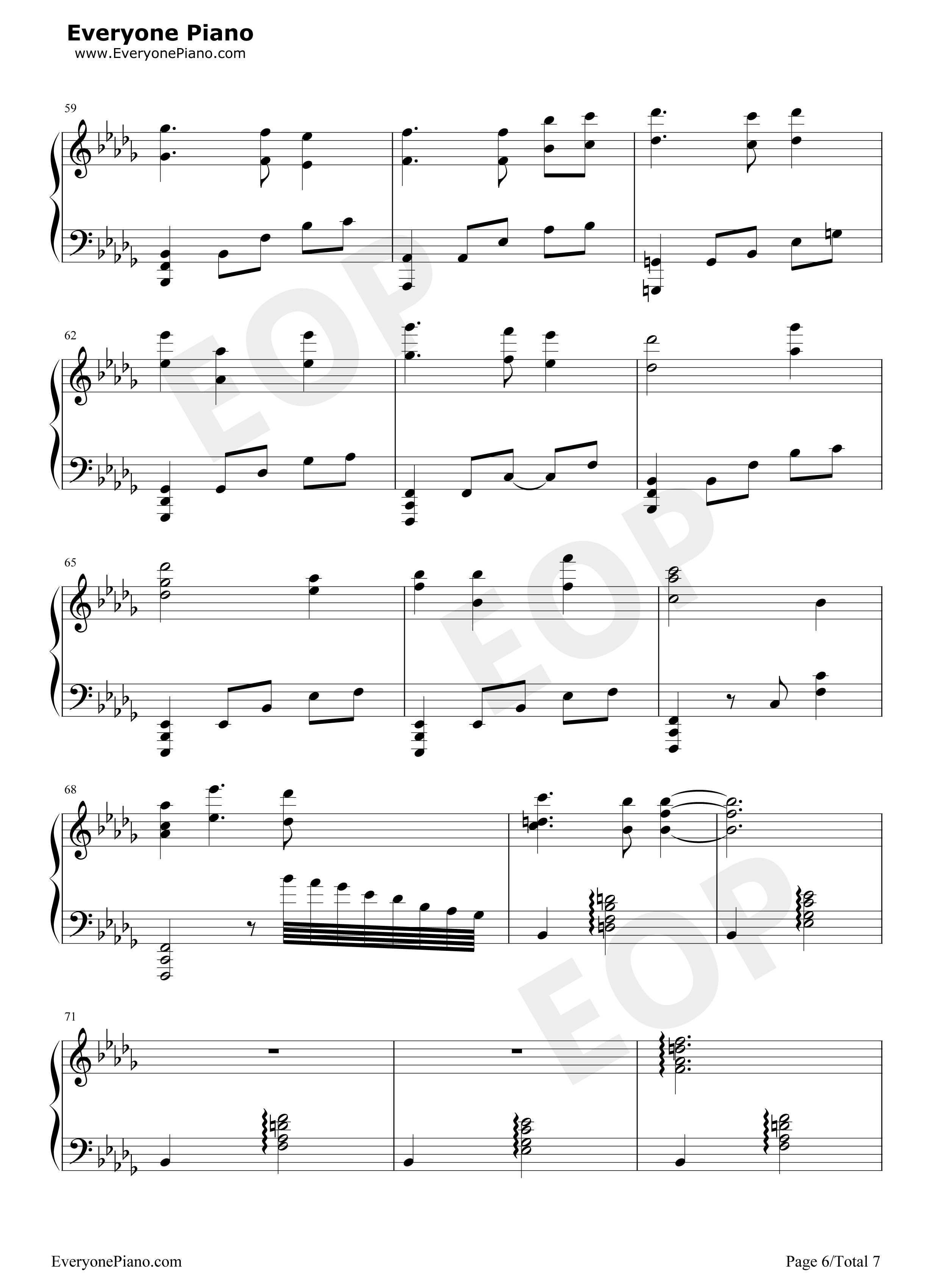 イザベラの唄钢琴谱_小畑貴裕