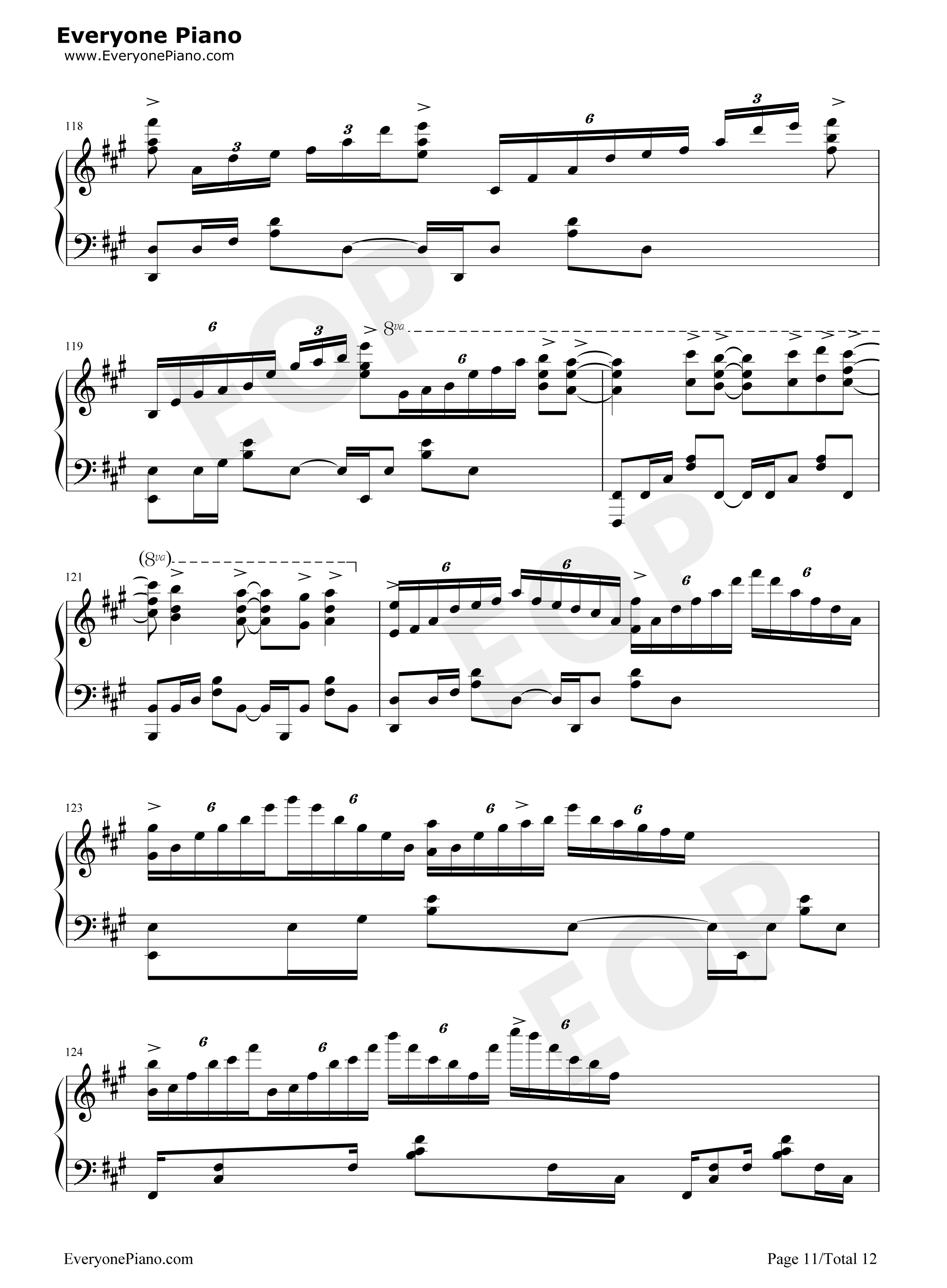 カワキヲアメク钢琴谱_美波