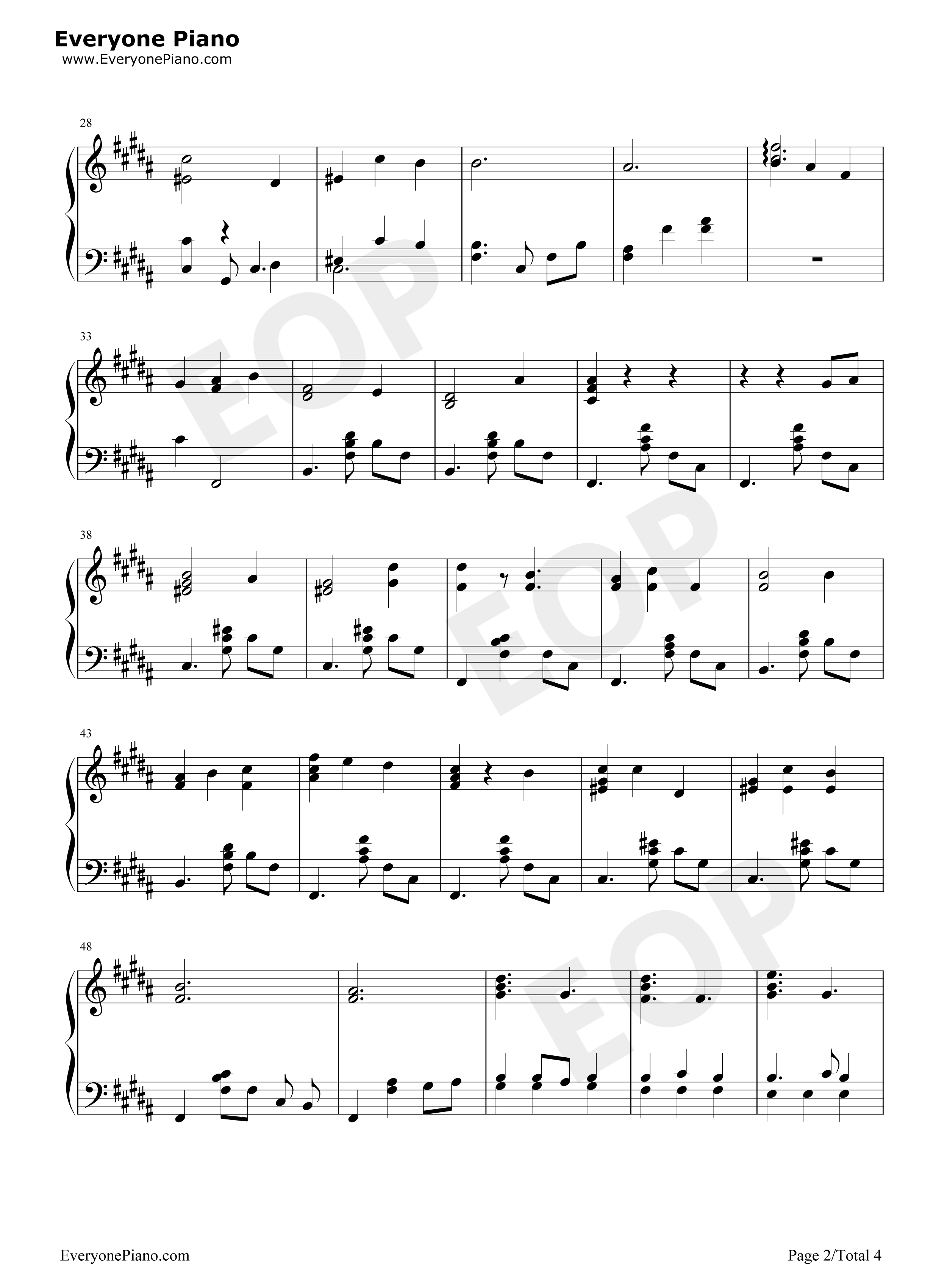 Lucky_Ending钢琴谱_Vickeblanka