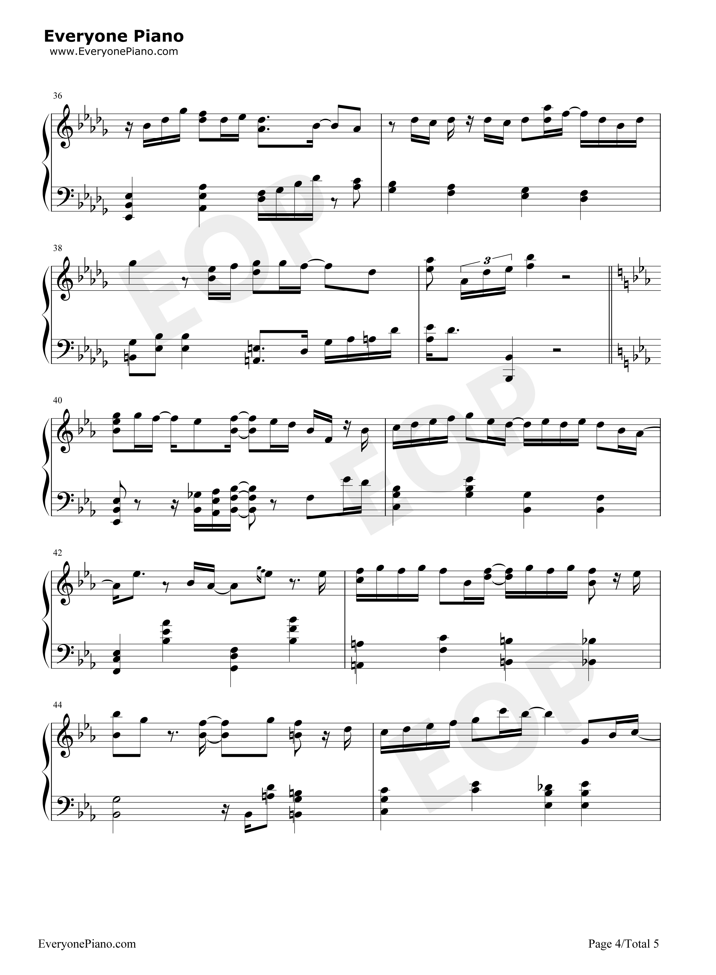 生生钢琴谱_林俊杰