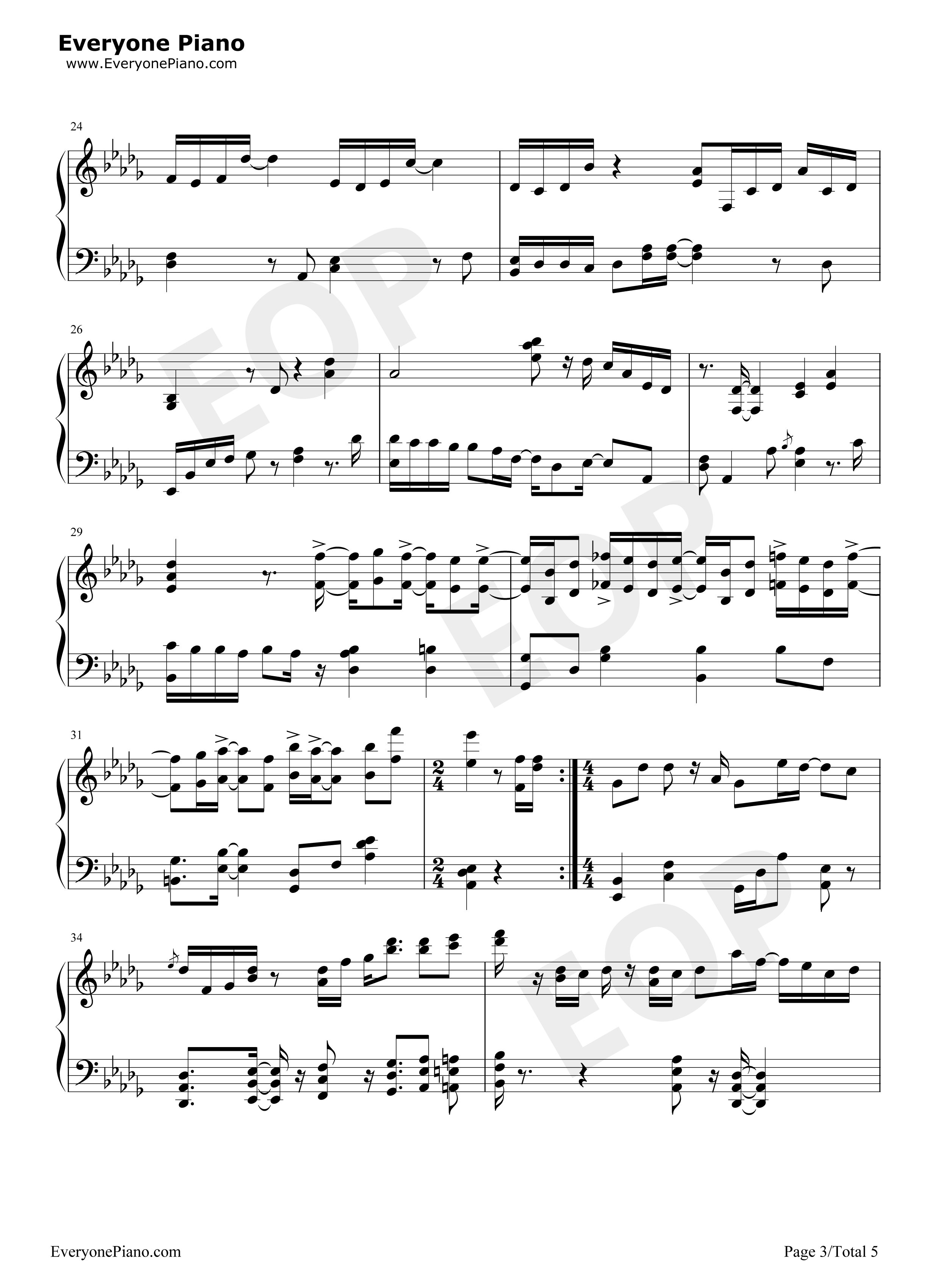 生生钢琴谱_林俊杰