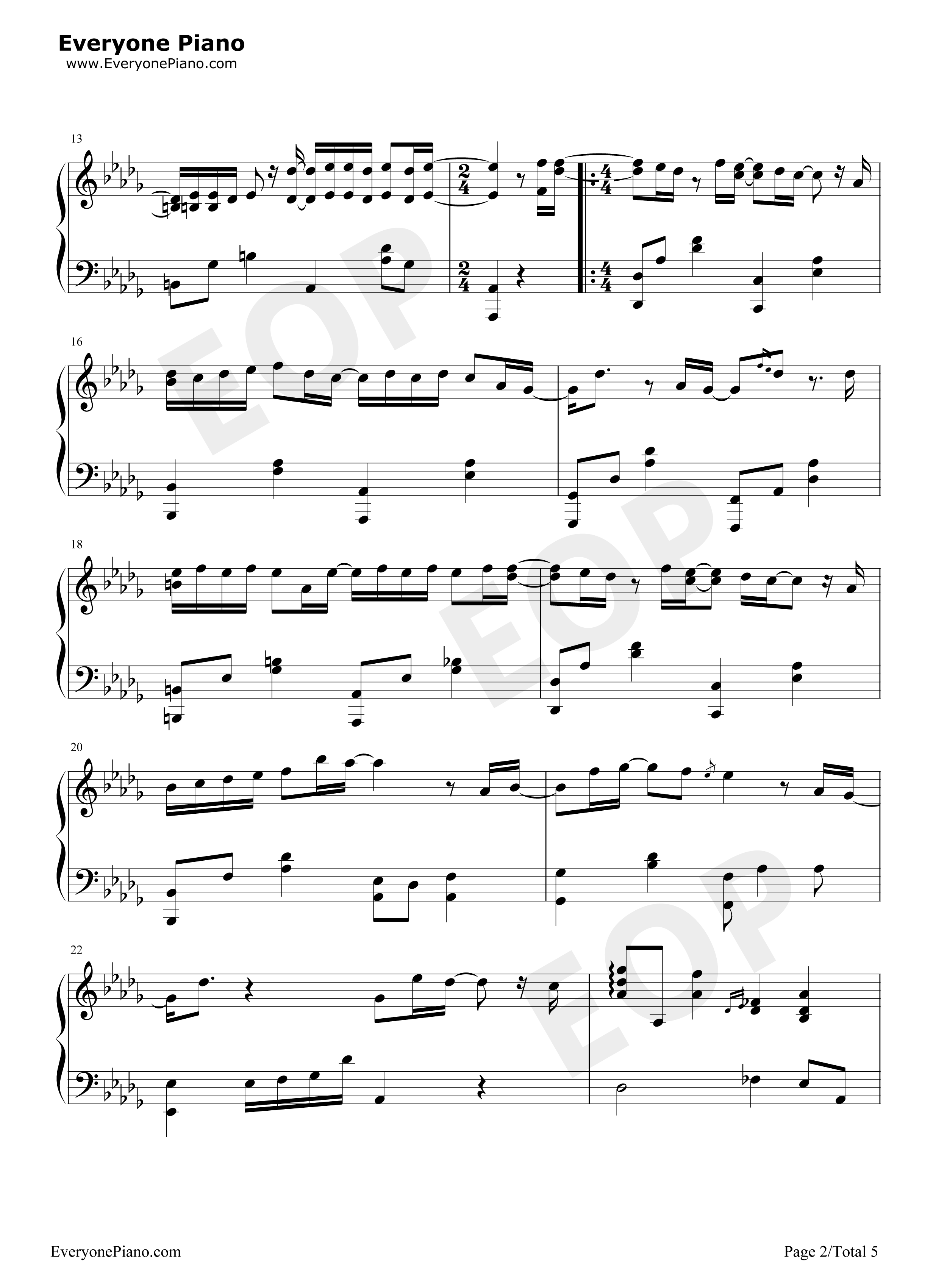 生生钢琴谱_林俊杰