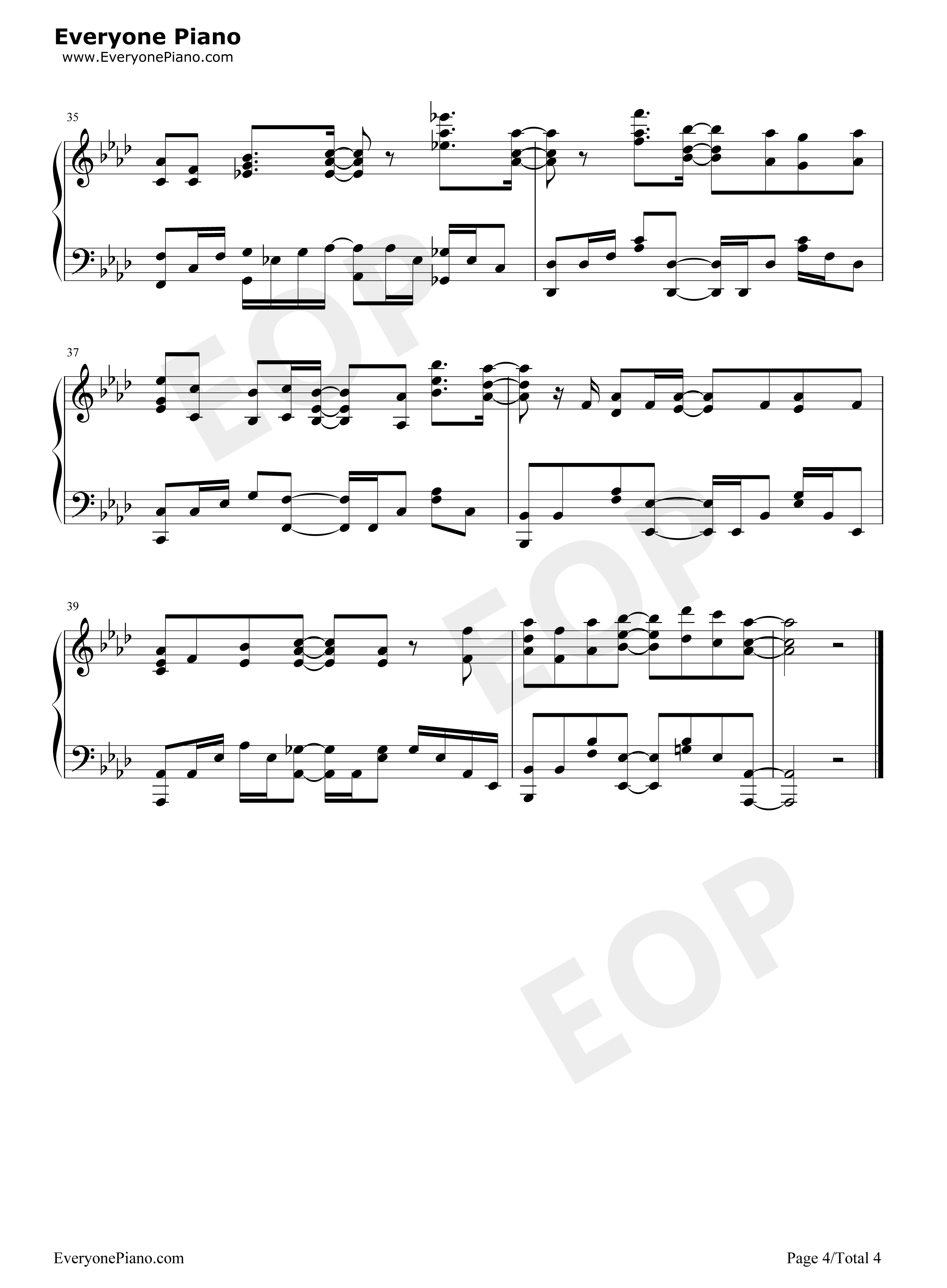 わがまま钢琴谱_泷川亚理沙