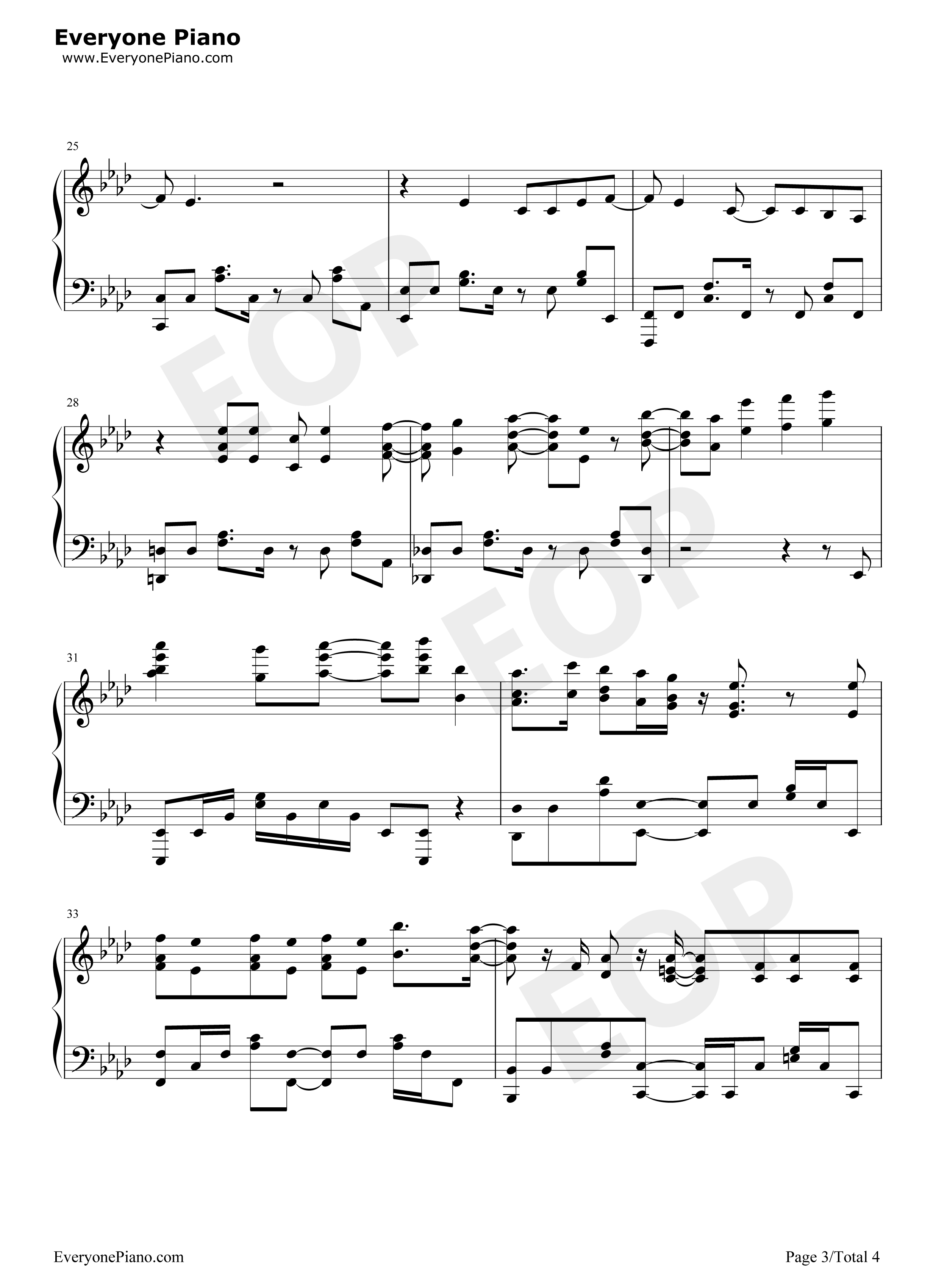 わがまま钢琴谱_泷川亚理沙