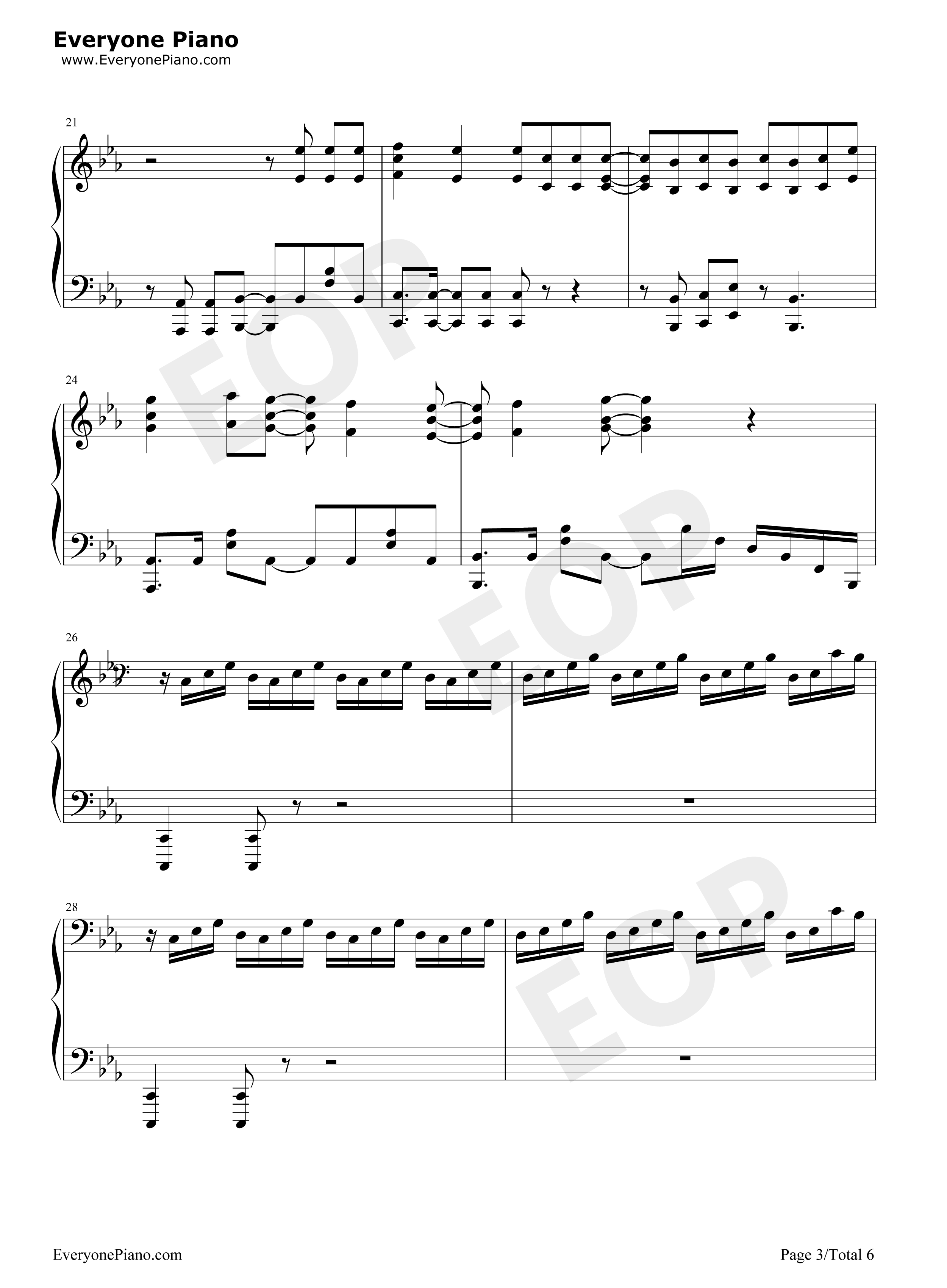 FAITH钢琴谱_MADKID