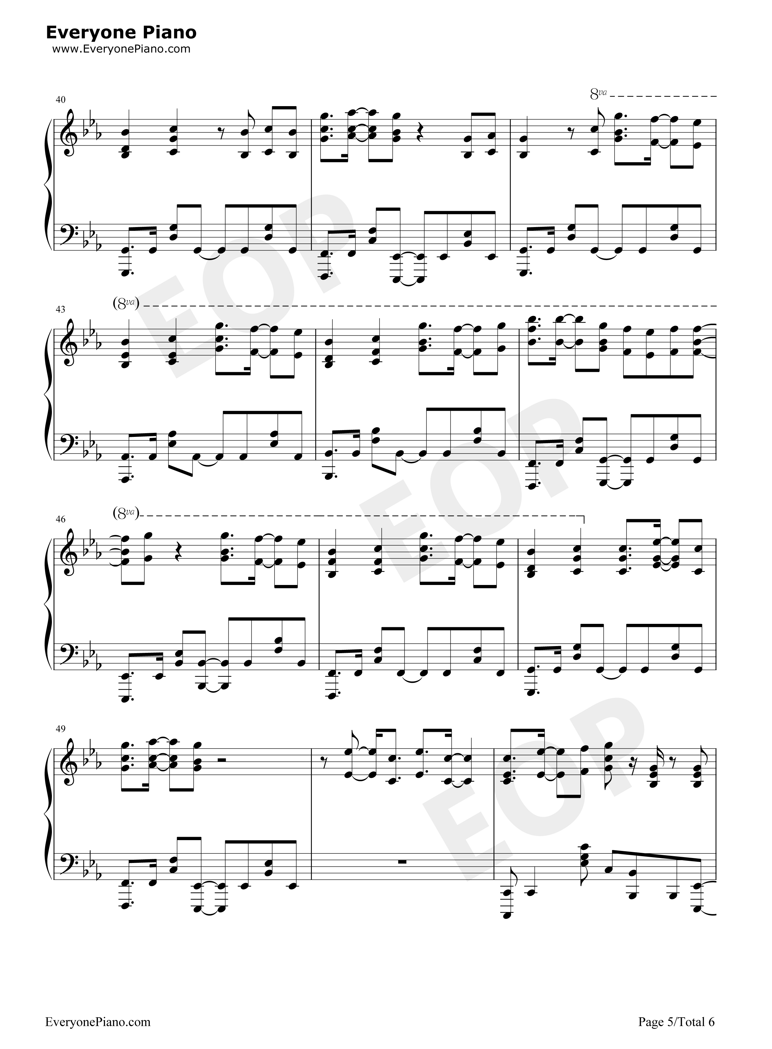 FAITH钢琴谱_MADKID