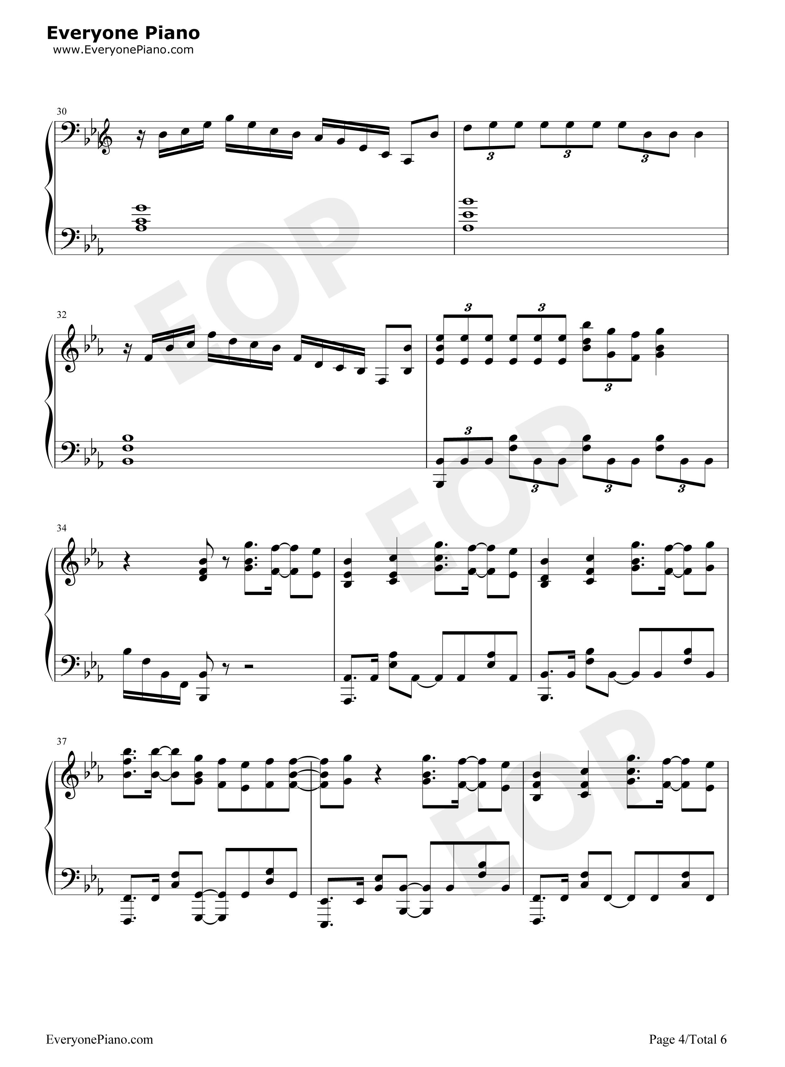 FAITH钢琴谱_MADKID