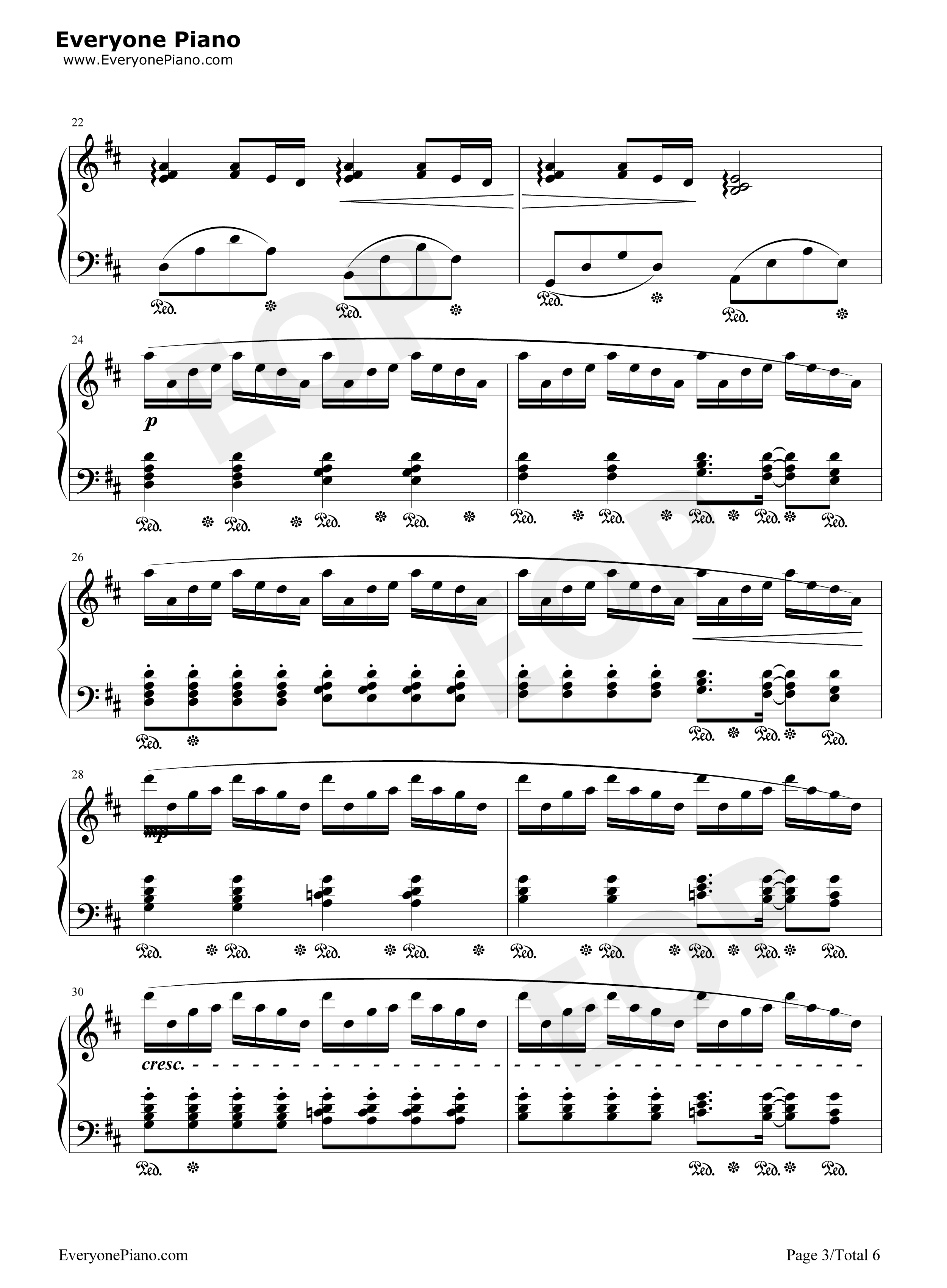 Summer完美版钢琴谱_久石让