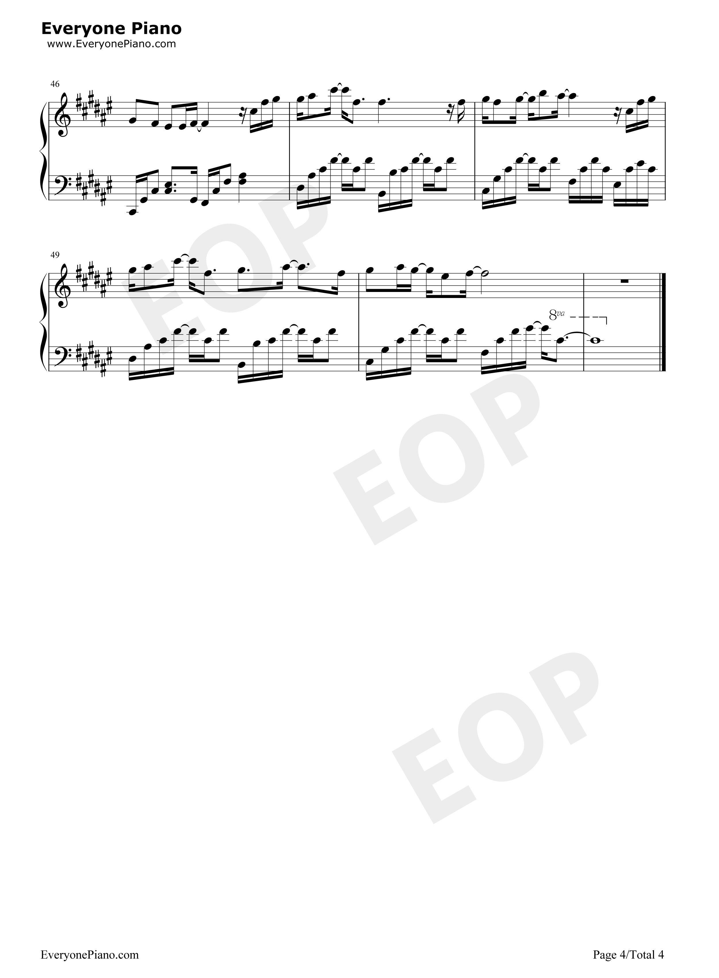 静悄悄钢琴谱_大泫