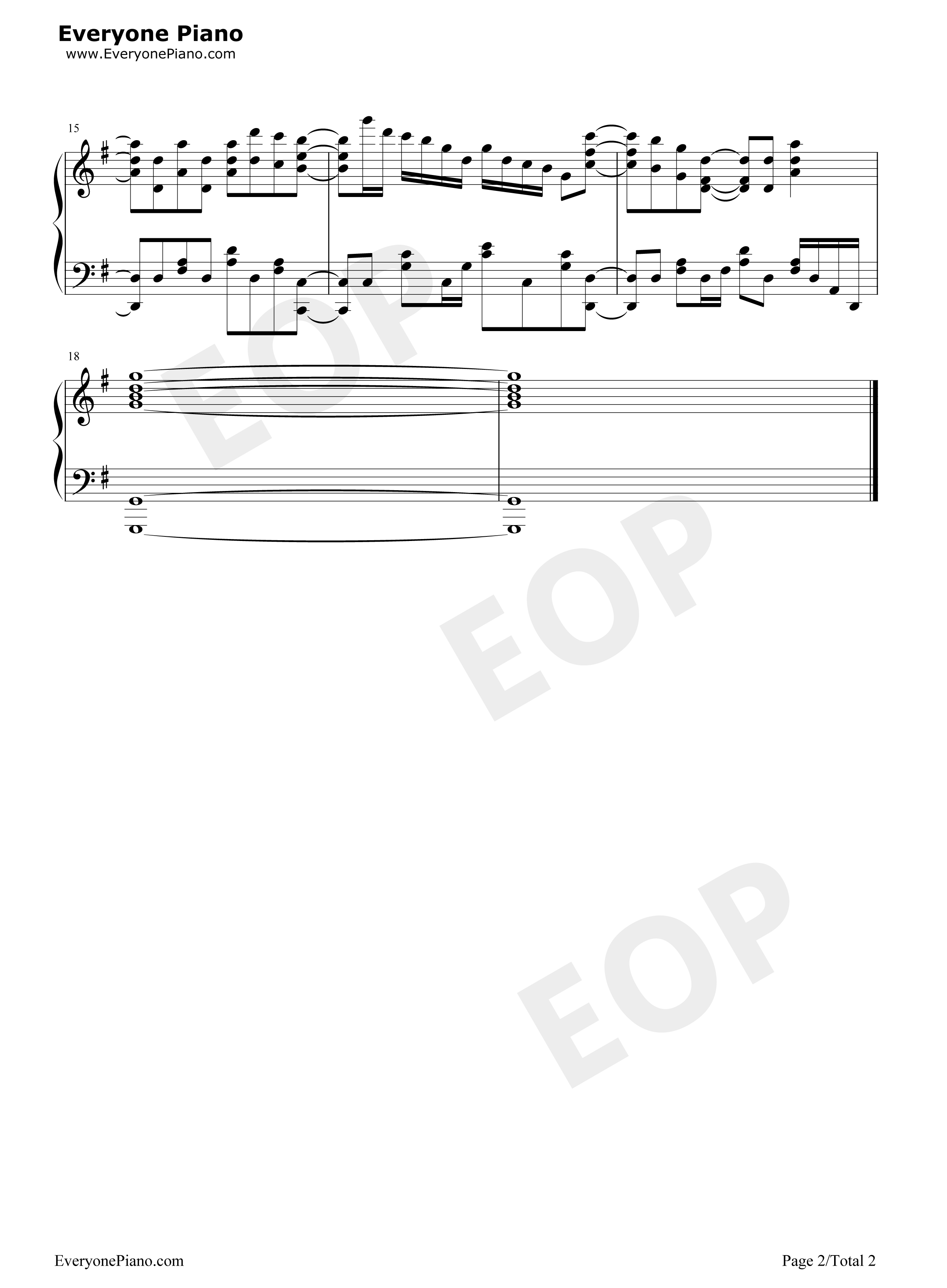 春待ちクローバー钢琴谱_M·A·O