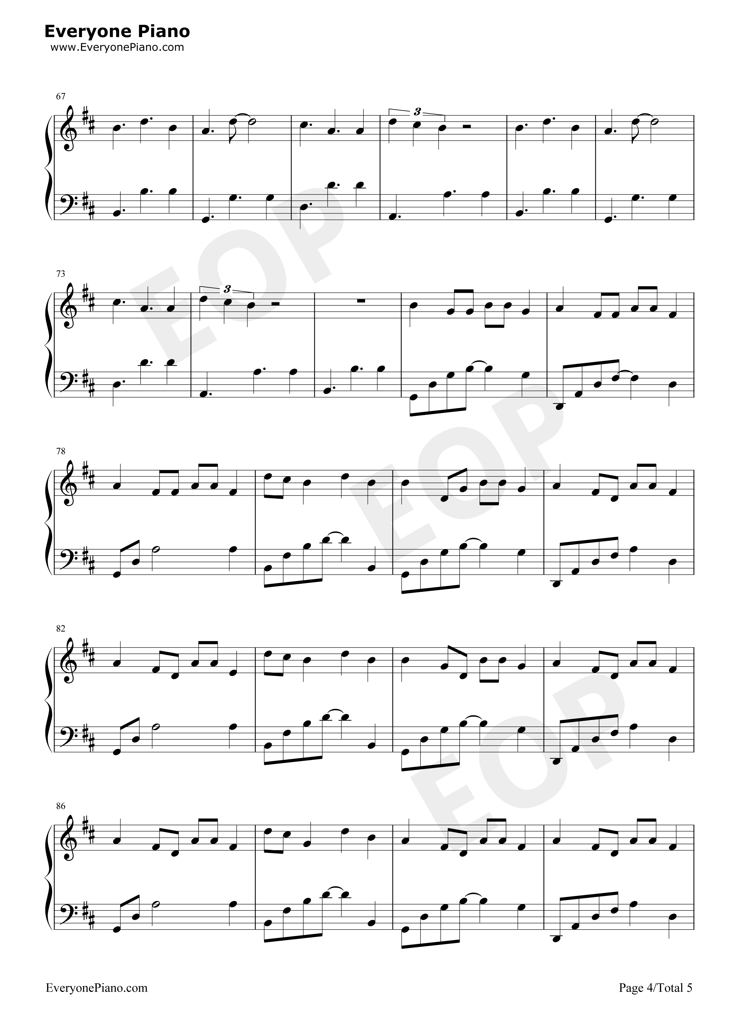 Calma钢琴谱_Pedro_Capo