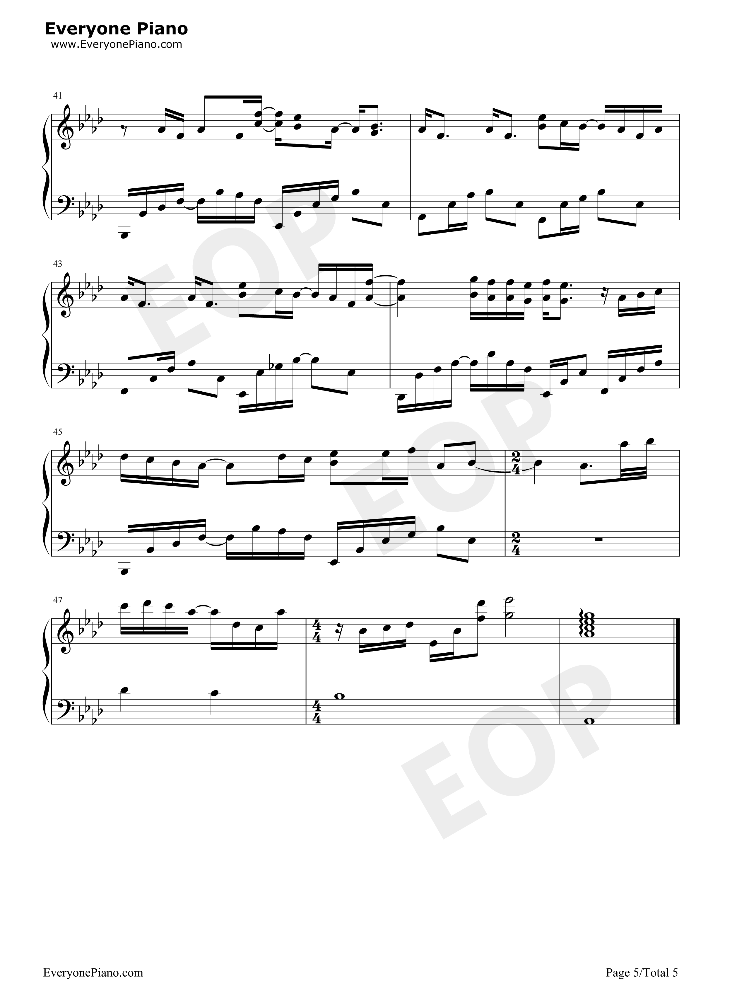 我们俩钢琴谱_郭顶