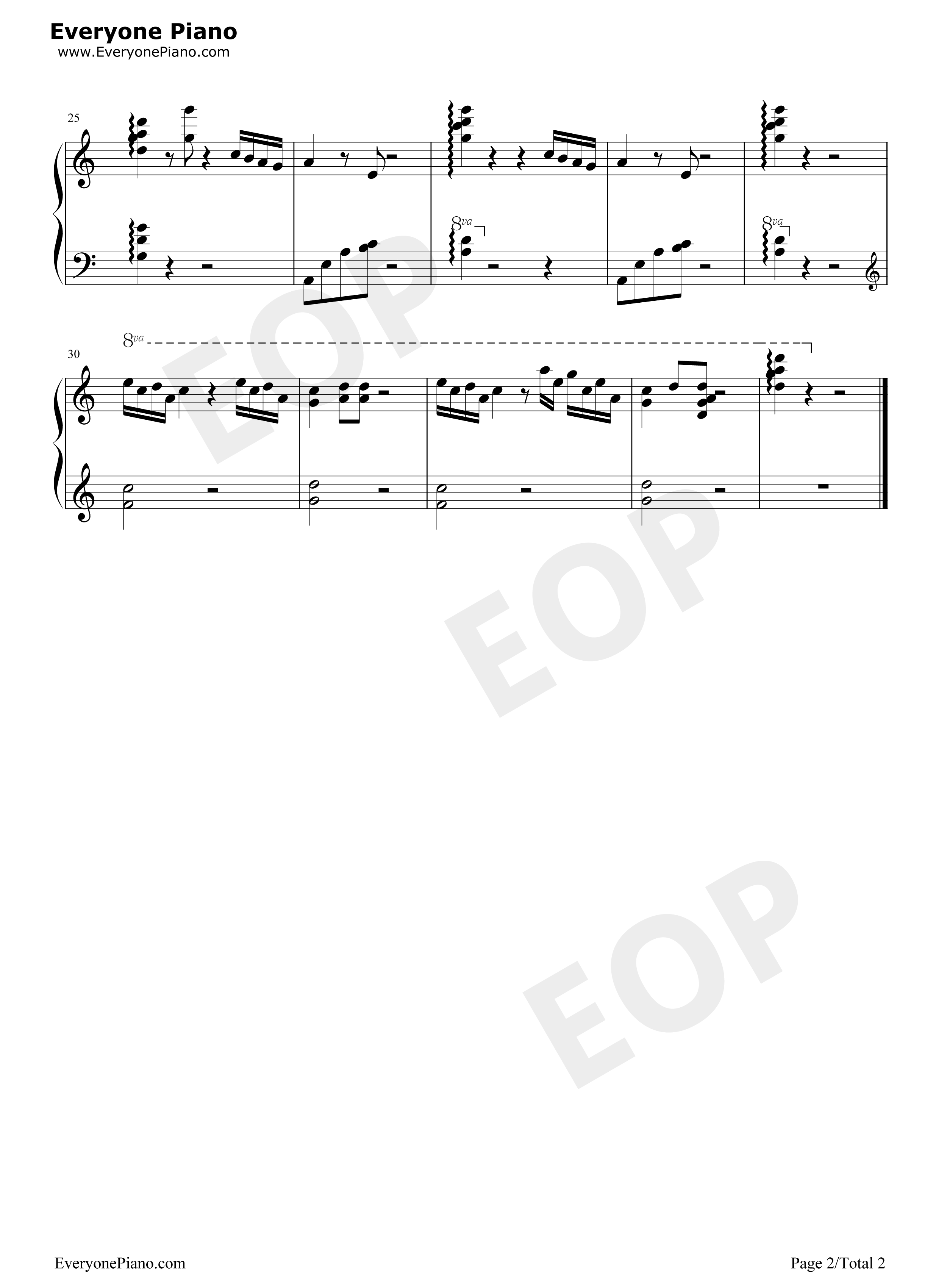 托された想い钢琴谱_増田俊郎