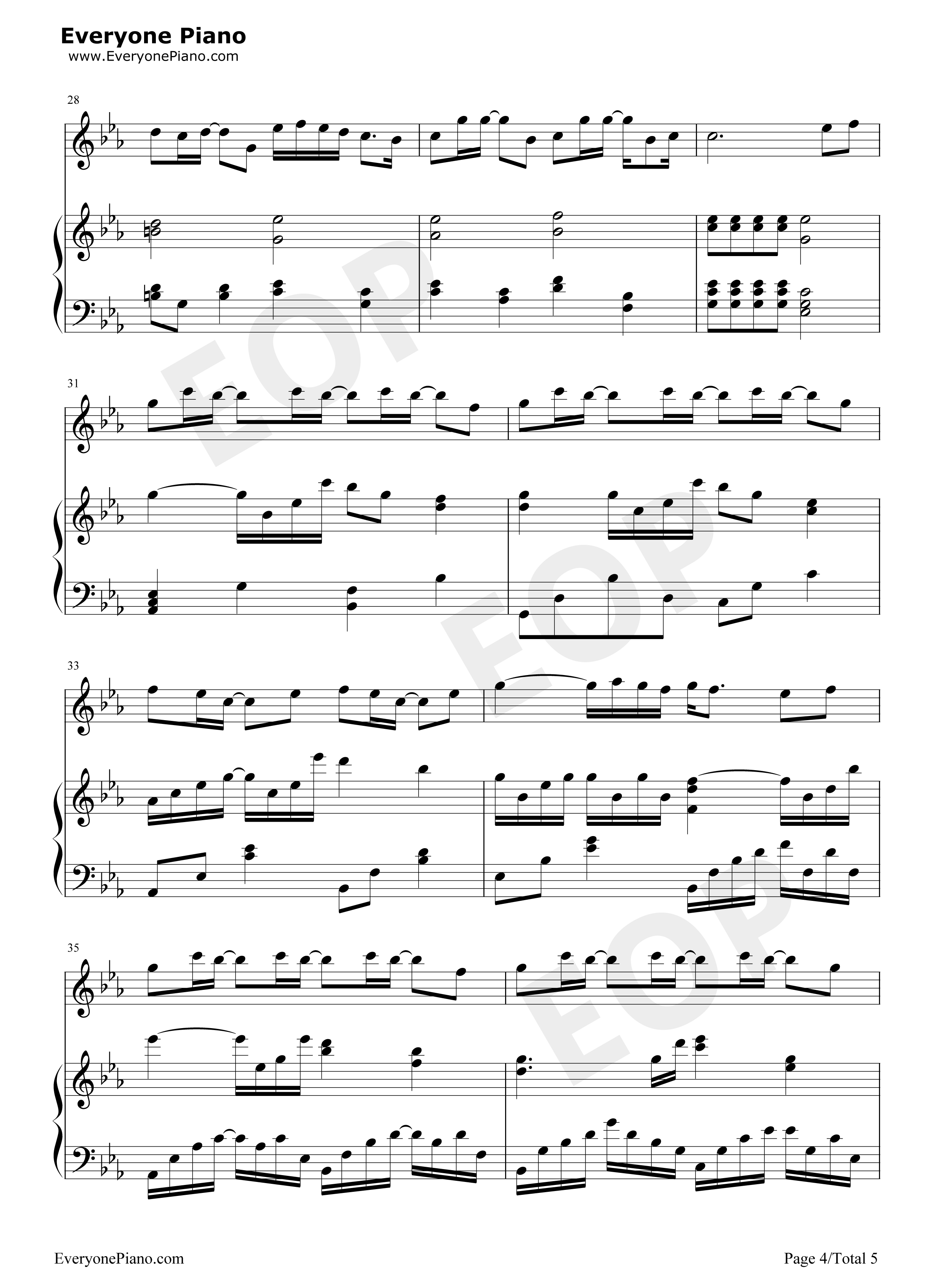 起风了钢琴谱_吴青峰