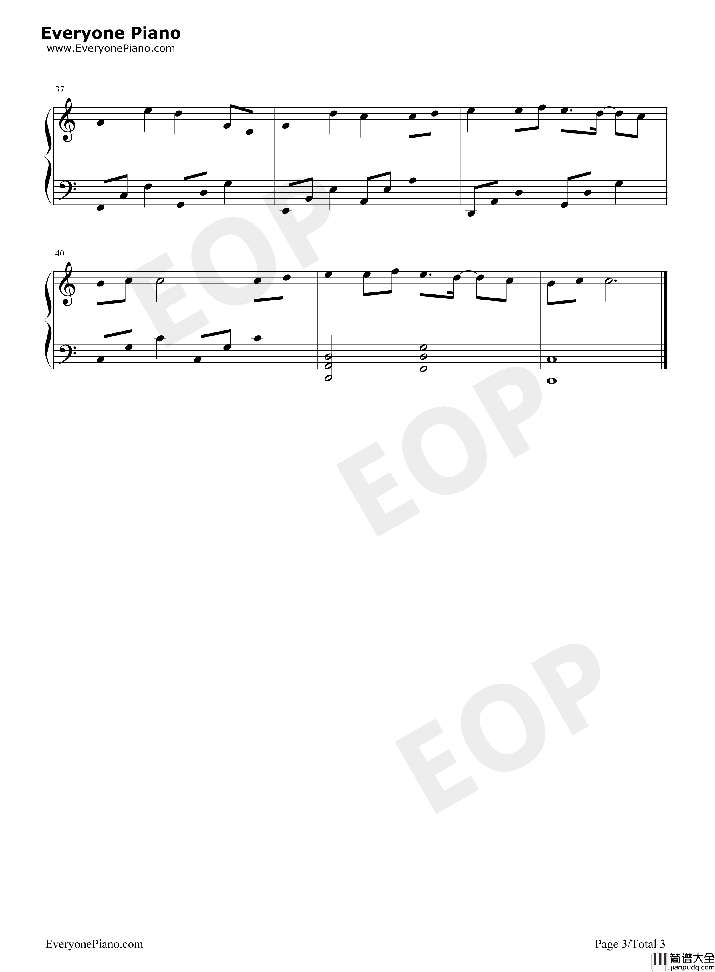 最近钢琴谱_王小帅_李圣杰