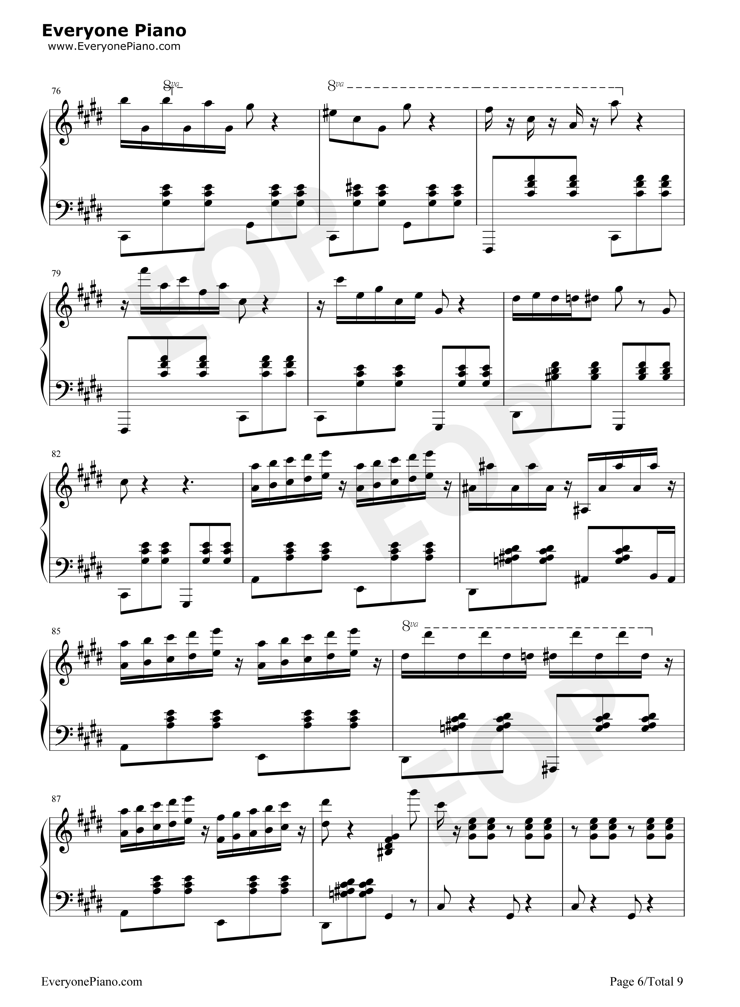 Dernier_Vol钢琴谱_Raphaël_Beau