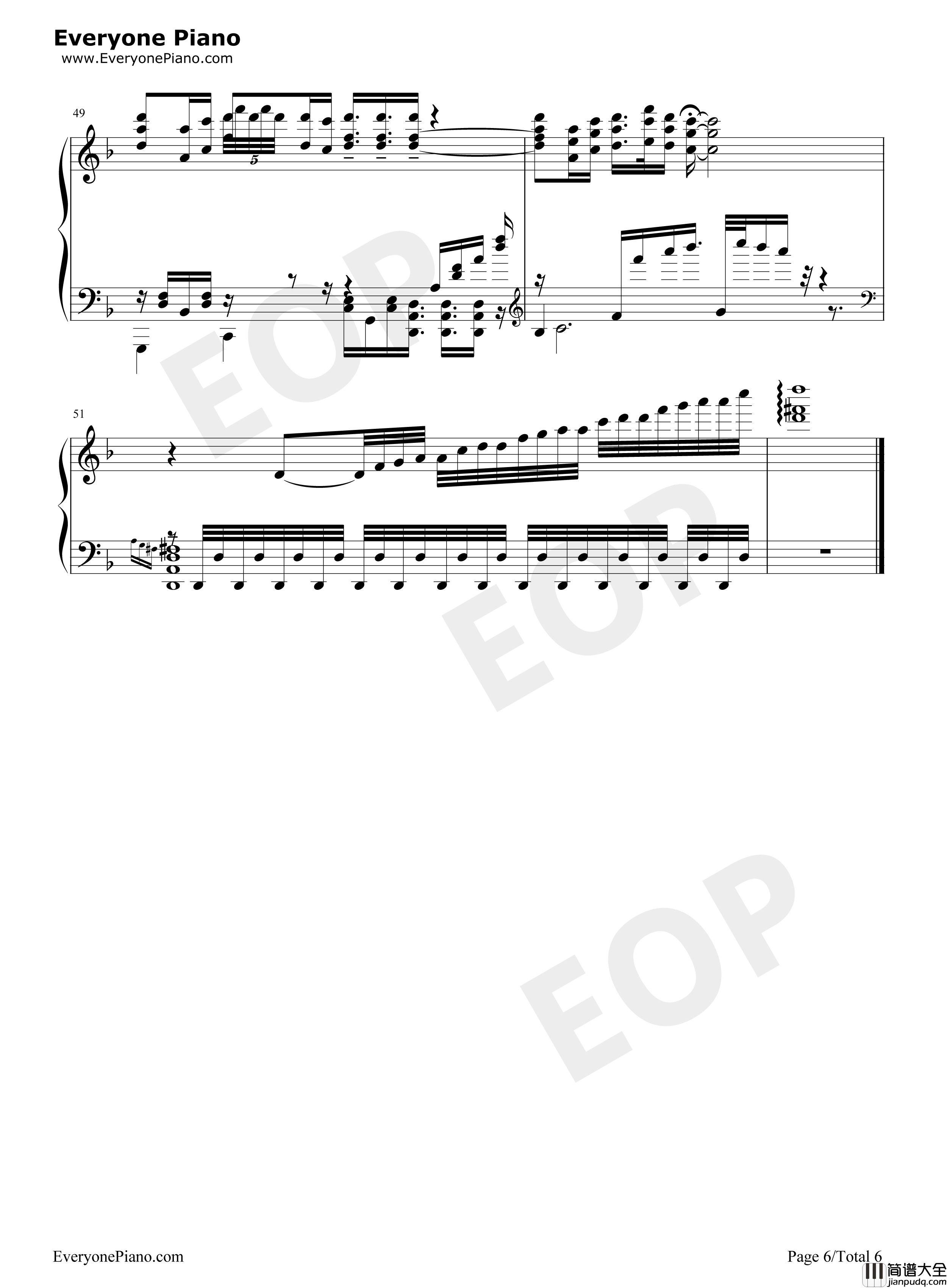 咲かせや咲かせ钢琴谱_EGOIST