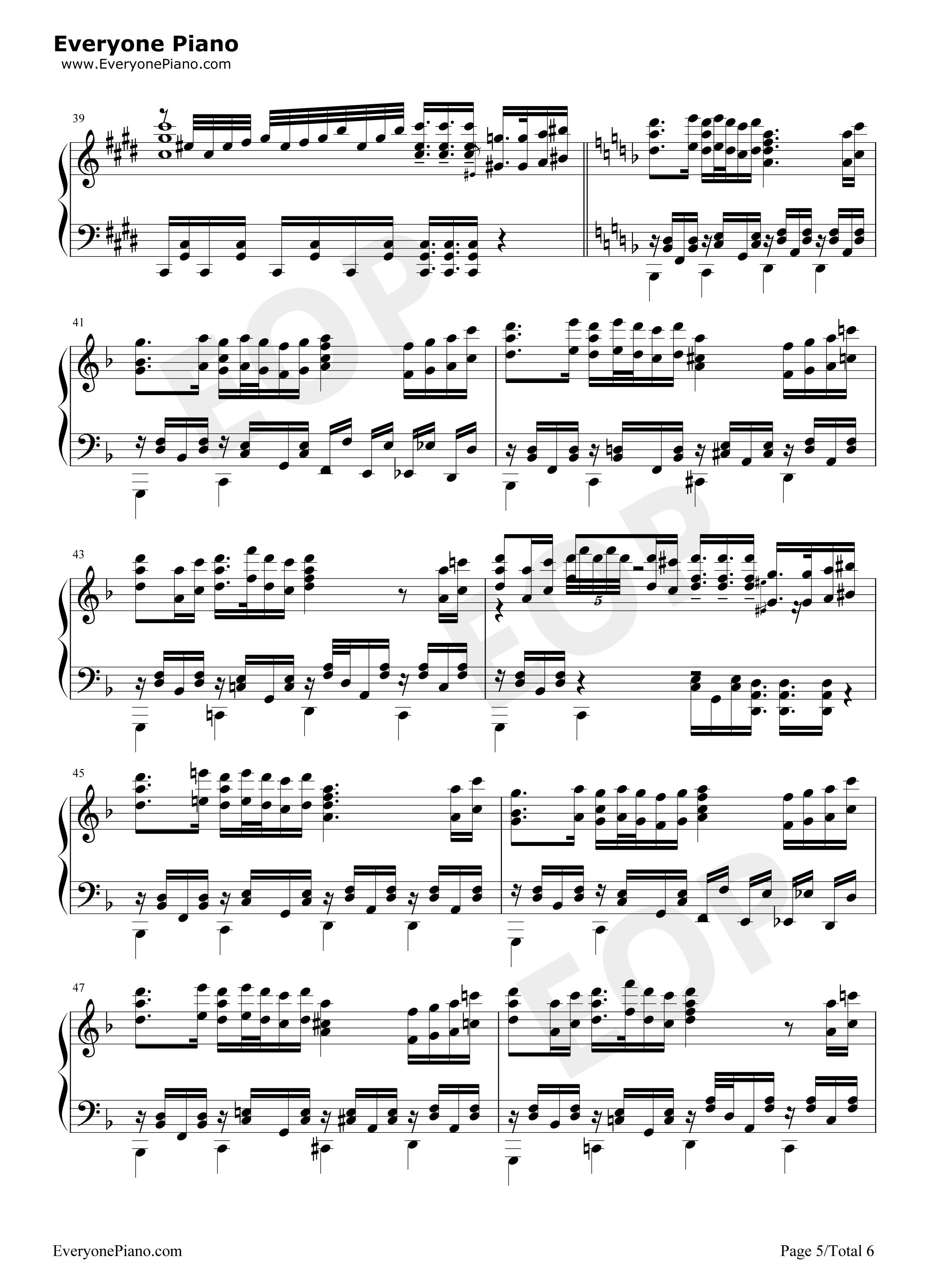 咲かせや咲かせ钢琴谱_EGOIST