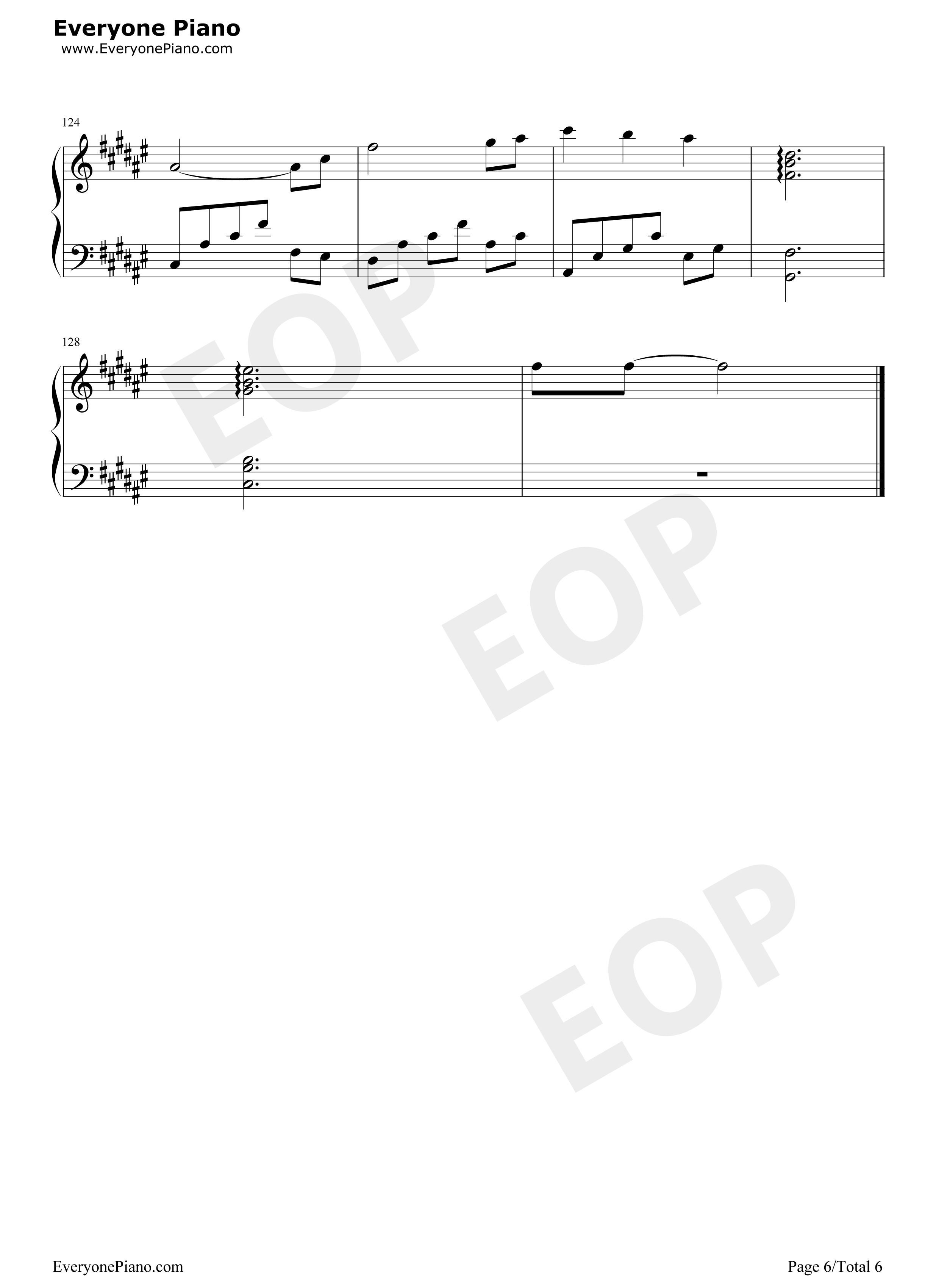 芬芳一生钢琴谱_毛不易_刘惜君