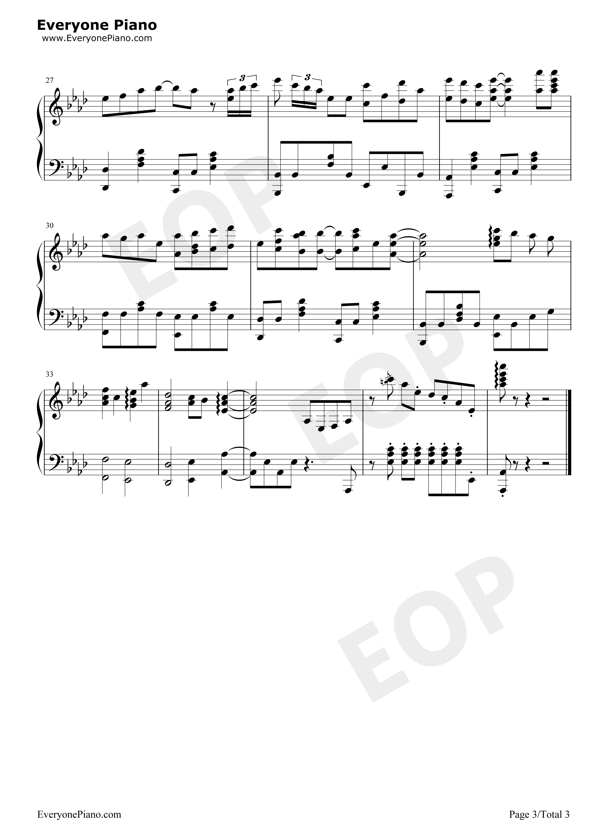 A_Page_of_My_Story钢琴谱_今村彩夏_关根明良_大地叶_影山灯_古木望