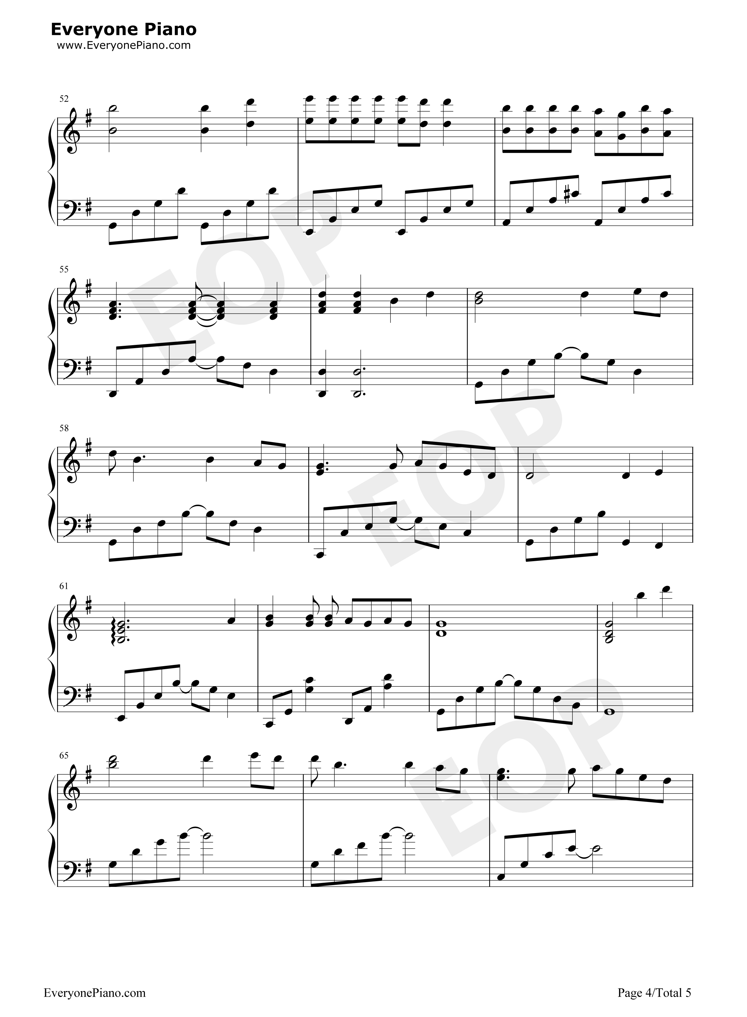 再见钢琴谱_张震岳