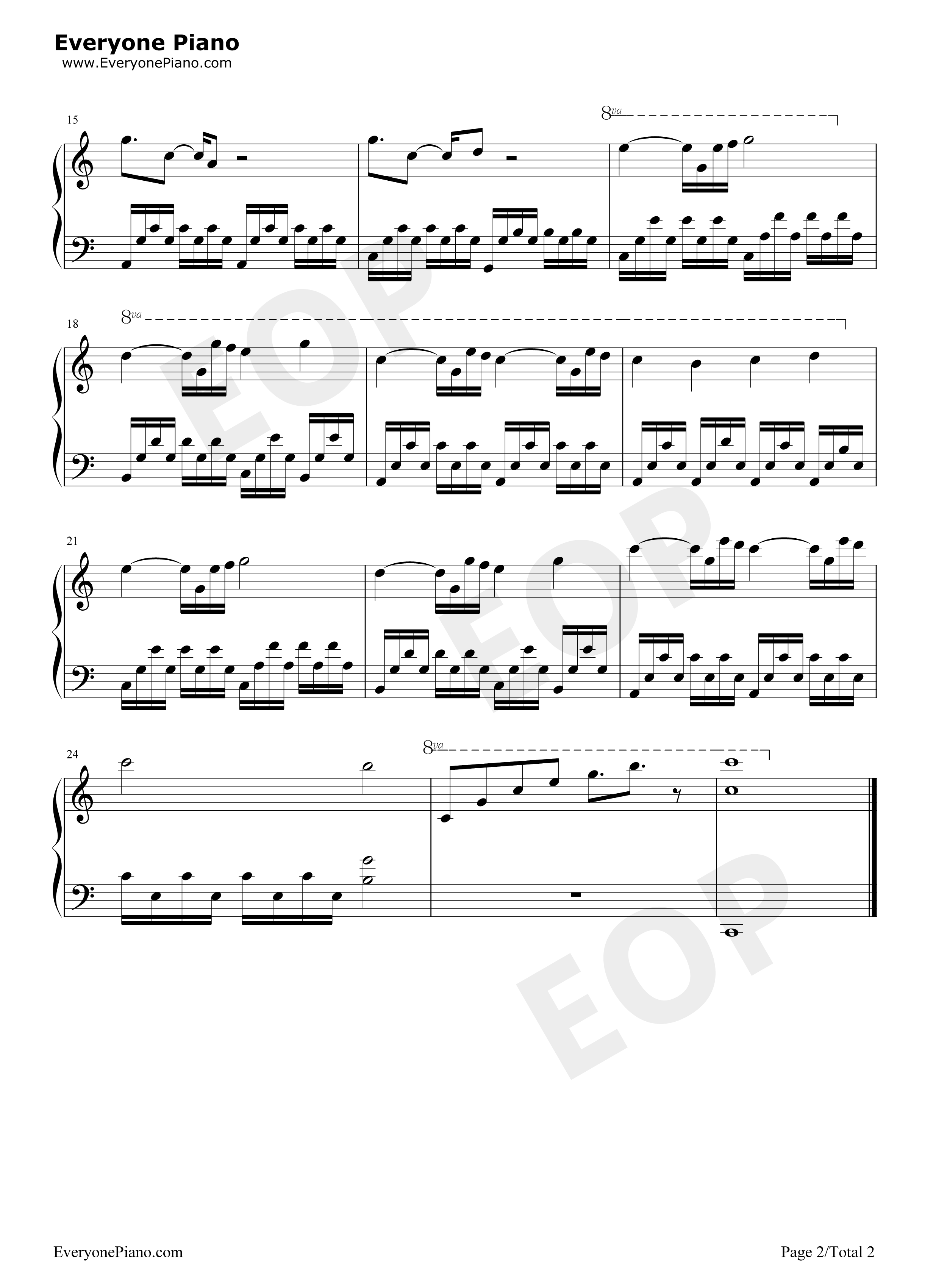 下课铃钢琴谱_胡波涛