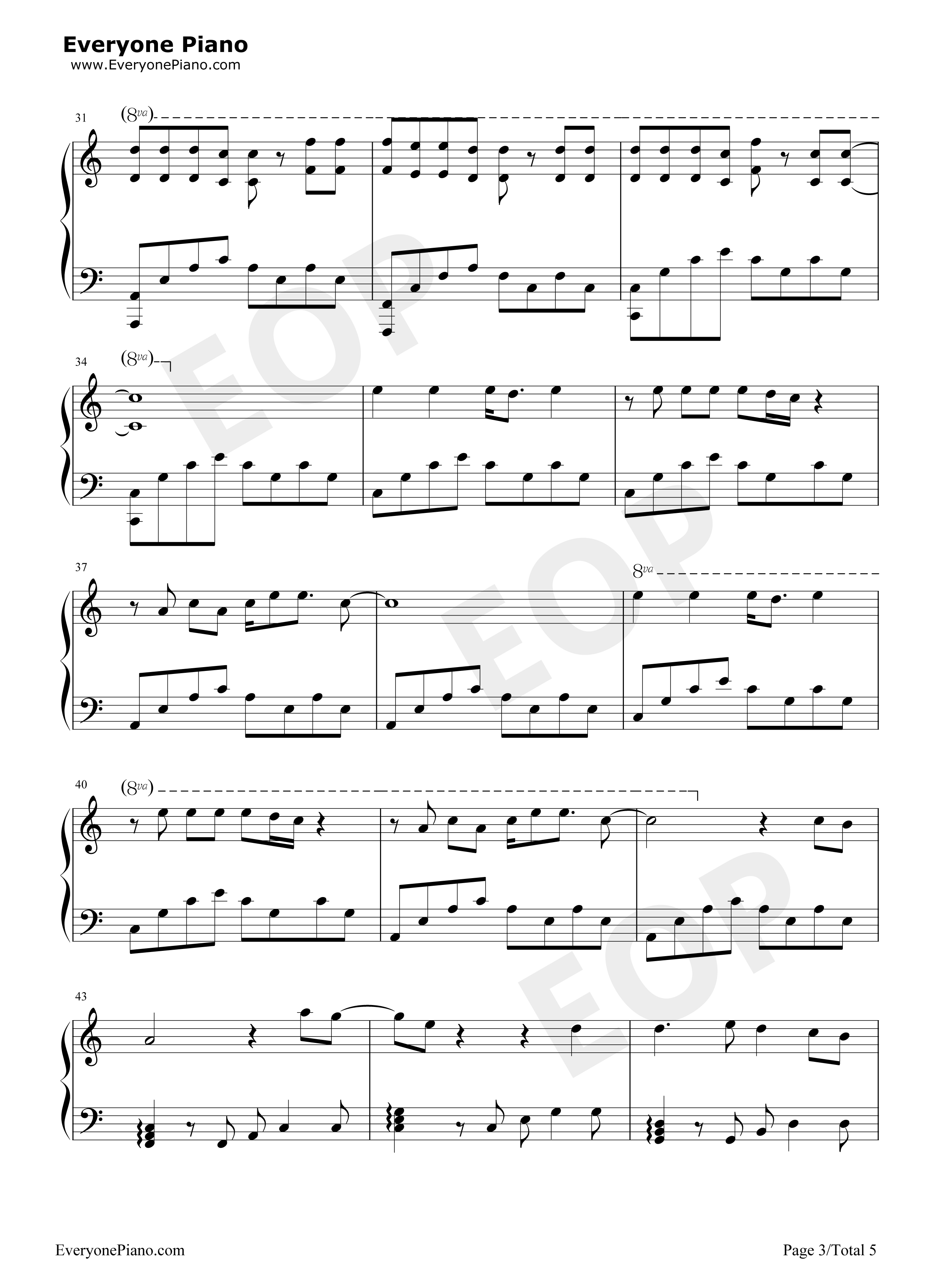 22钢琴谱_Sarah_McTernan