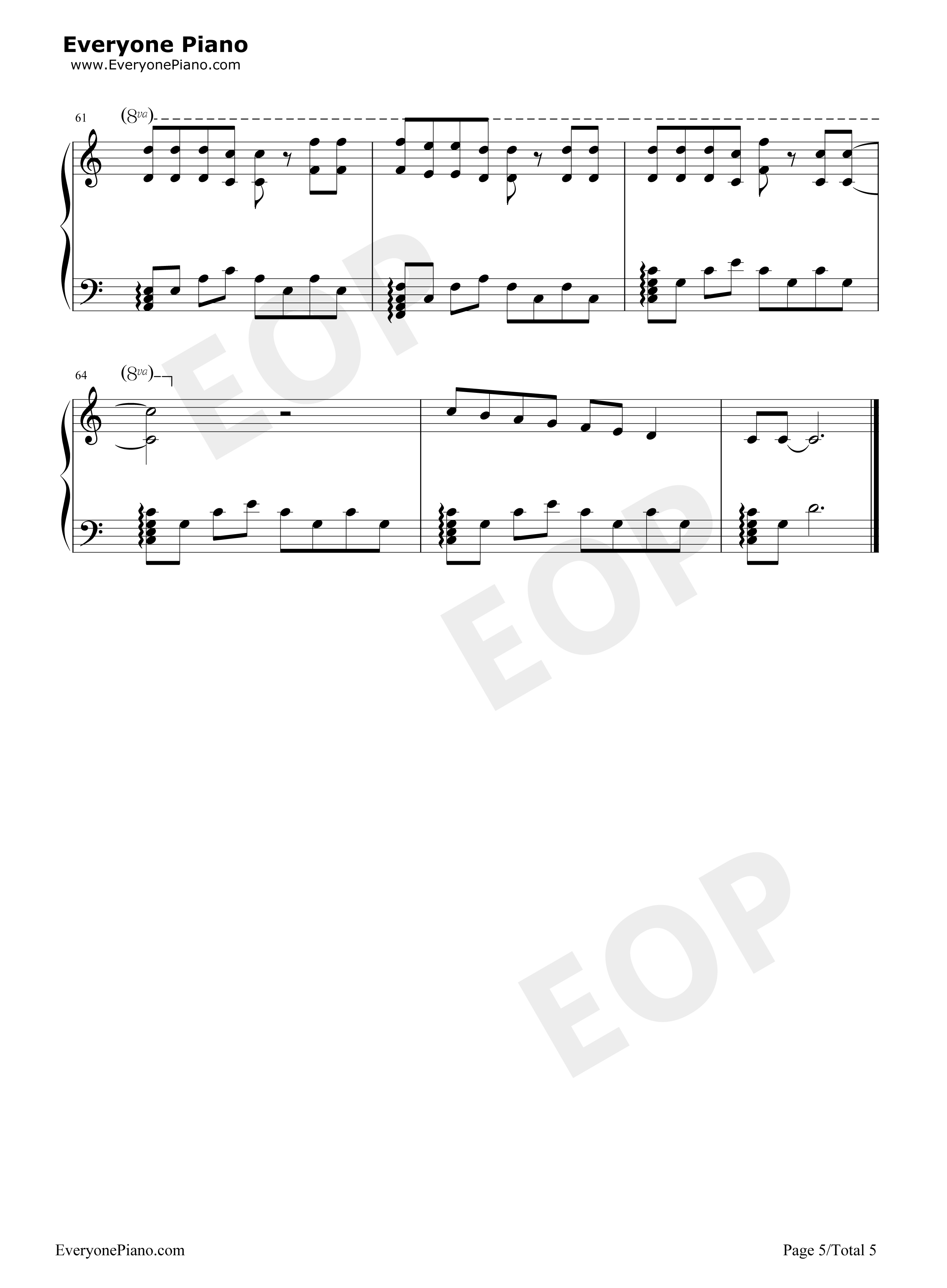 22钢琴谱_Sarah_McTernan