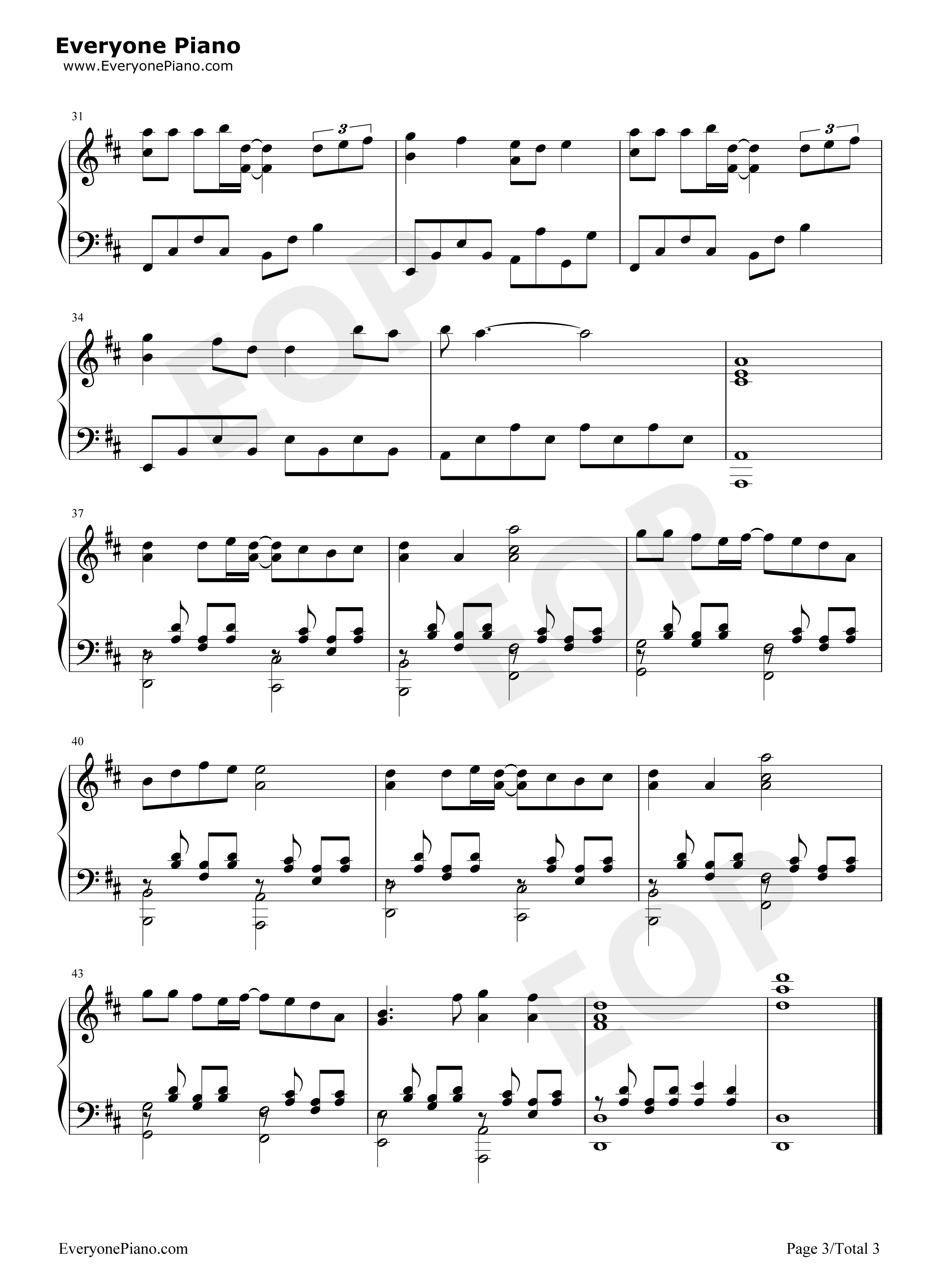 BOYS_BE_AMBITIOUS钢琴谱_三重野瞳