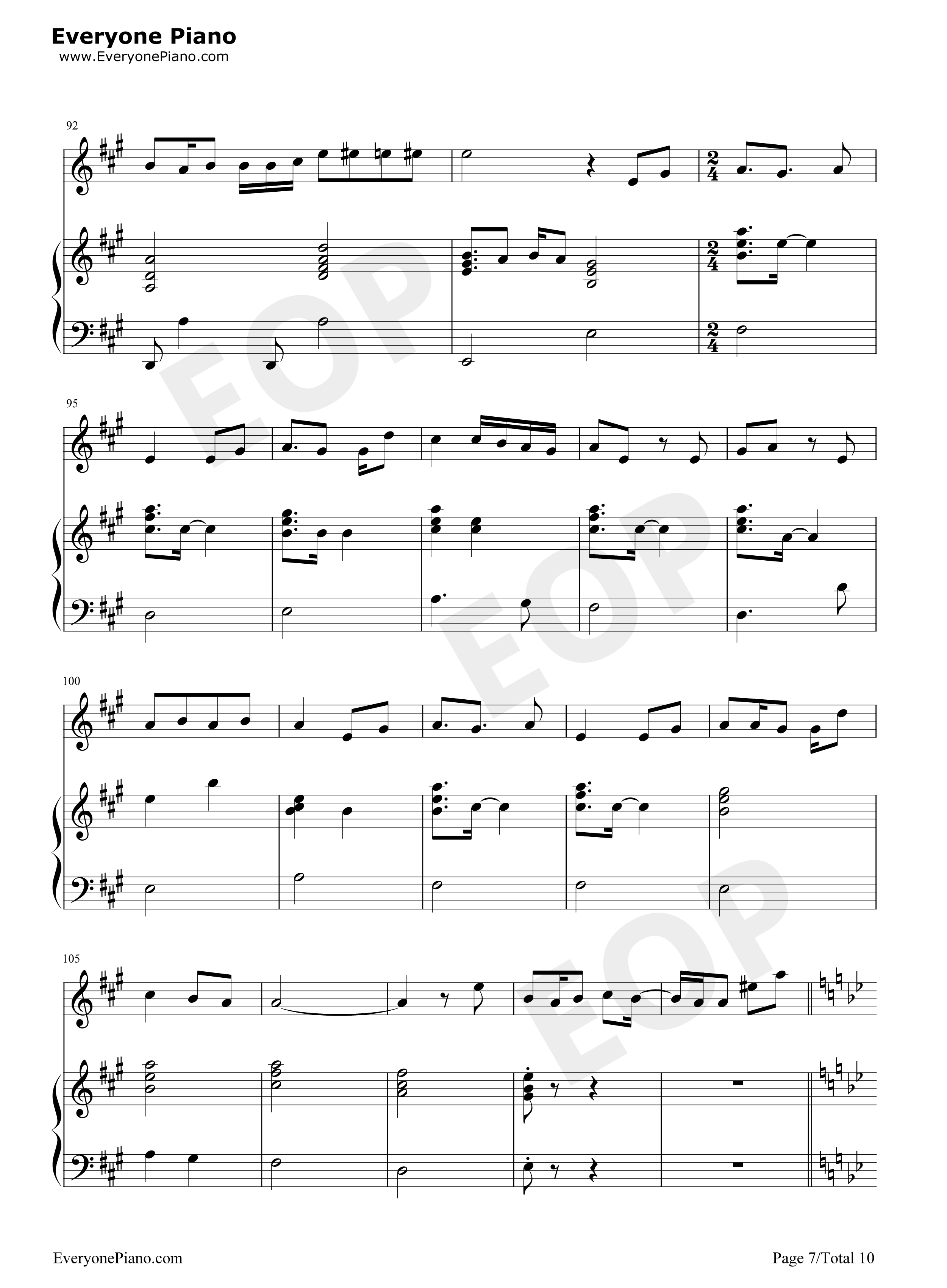 最后的旅行钢琴谱_Rainton桐