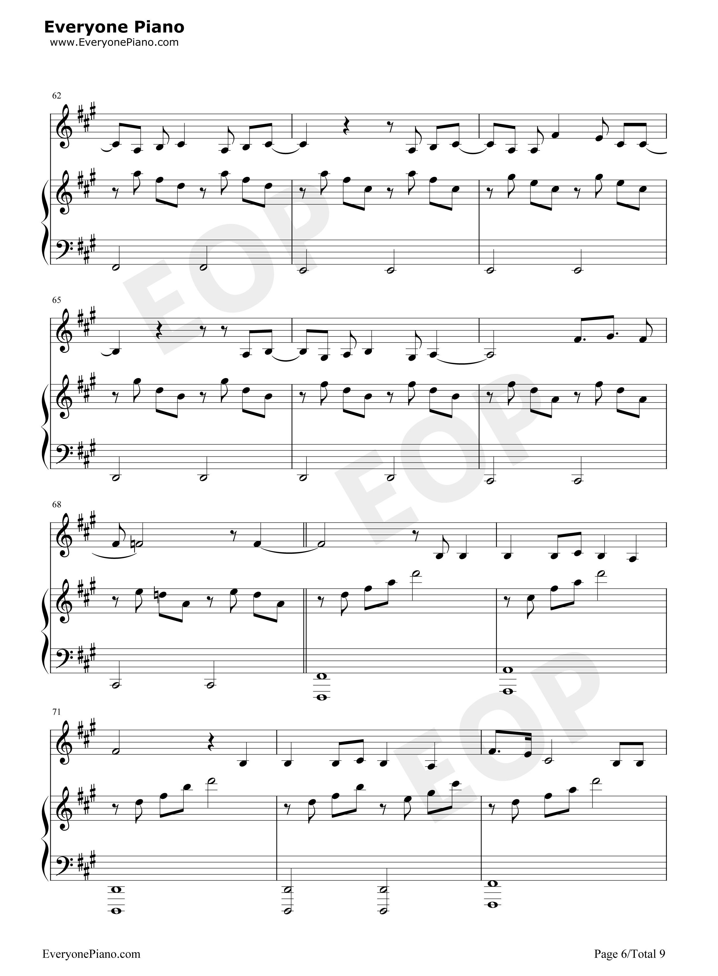 Roi钢琴谱_Bilal_Hassani