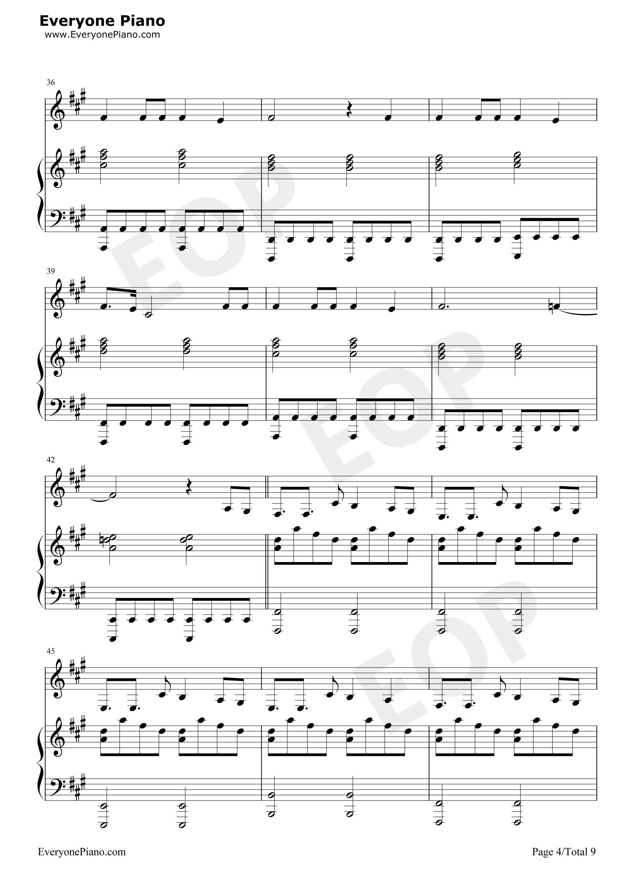 Roi钢琴谱_Bilal_Hassani