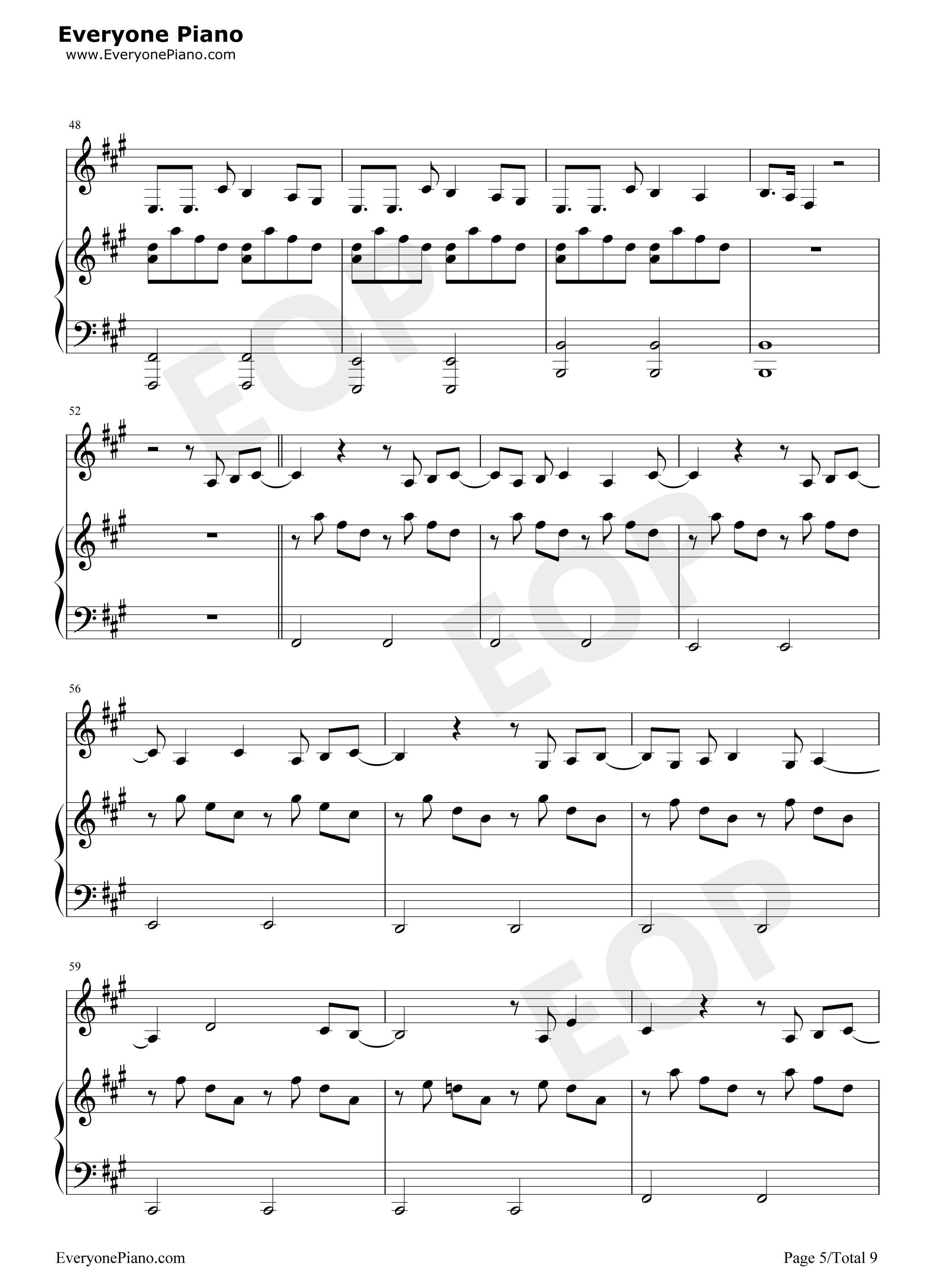 Roi钢琴谱_Bilal_Hassani