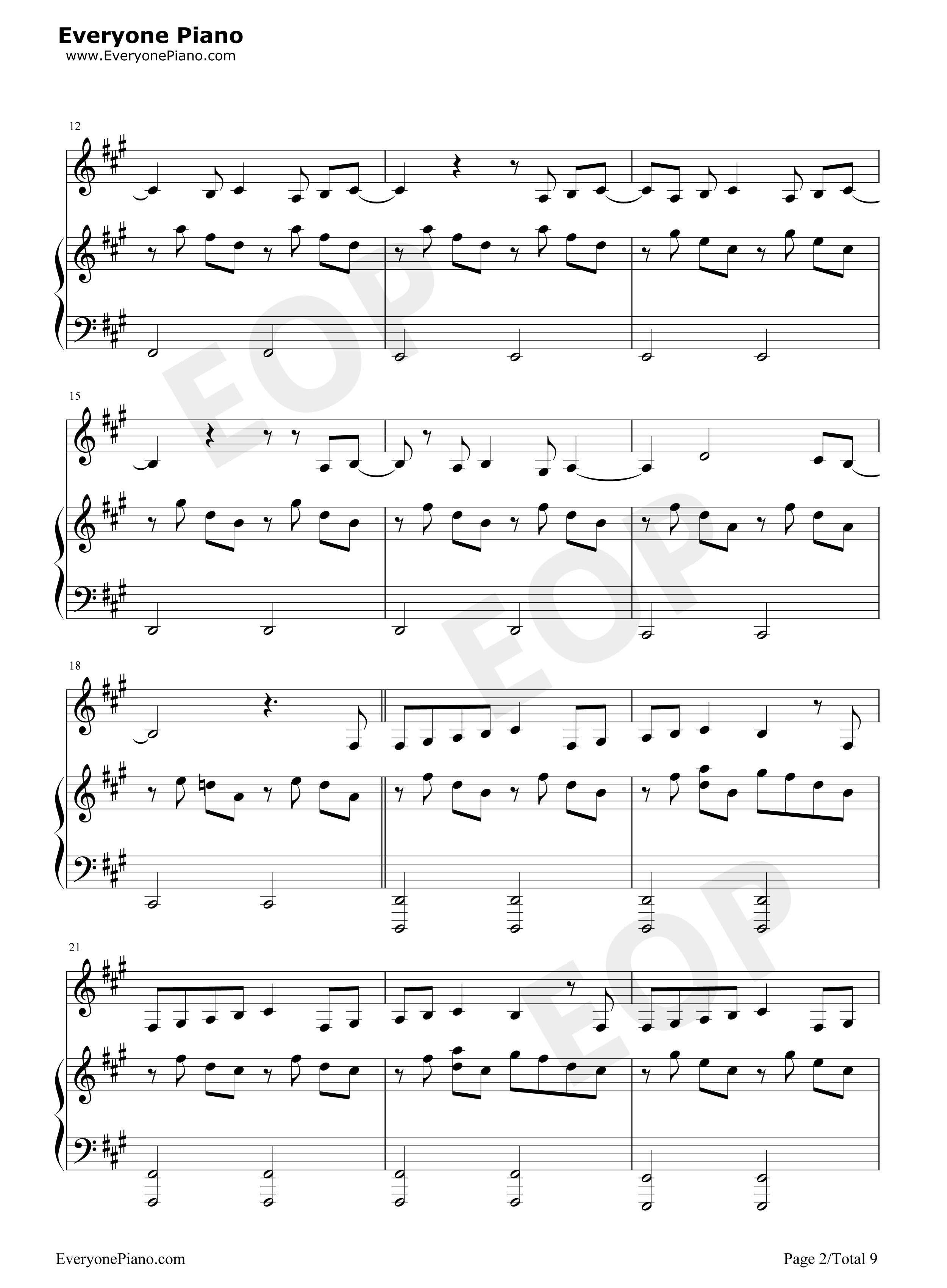 Roi钢琴谱_Bilal_Hassani