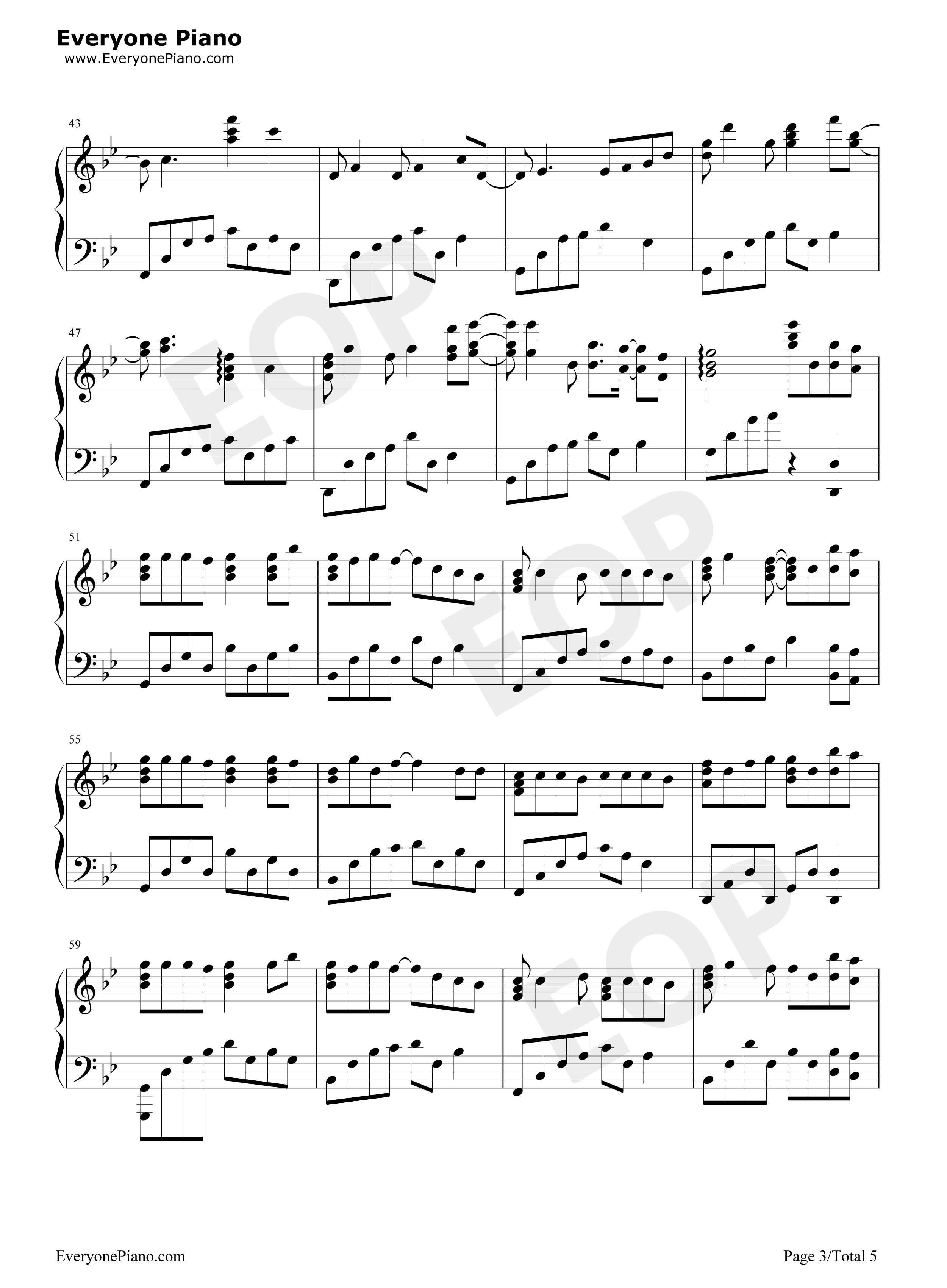 余情未了钢琴谱_魏新雨