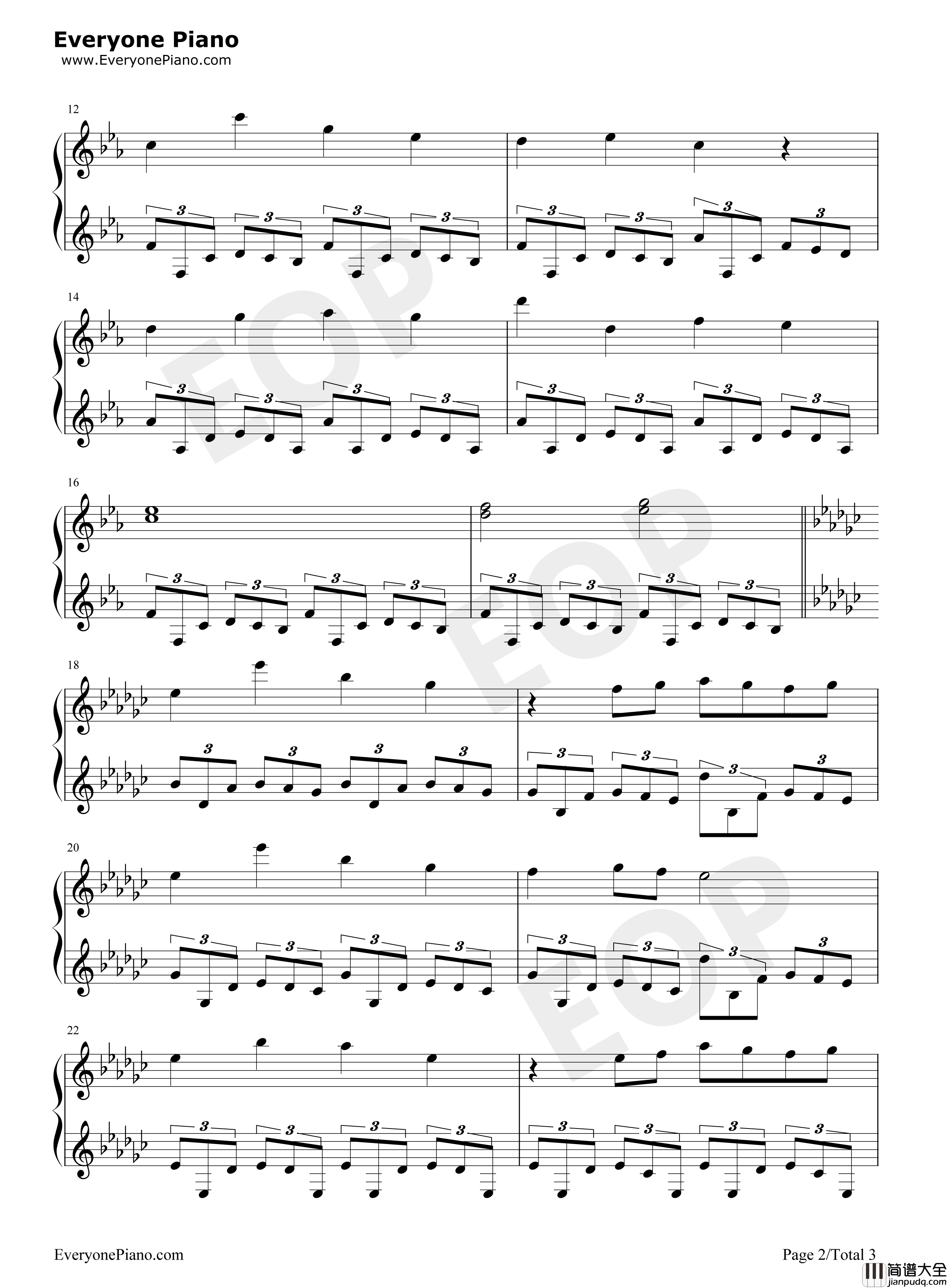 The_Beginning钢琴谱_猎豹移动公司