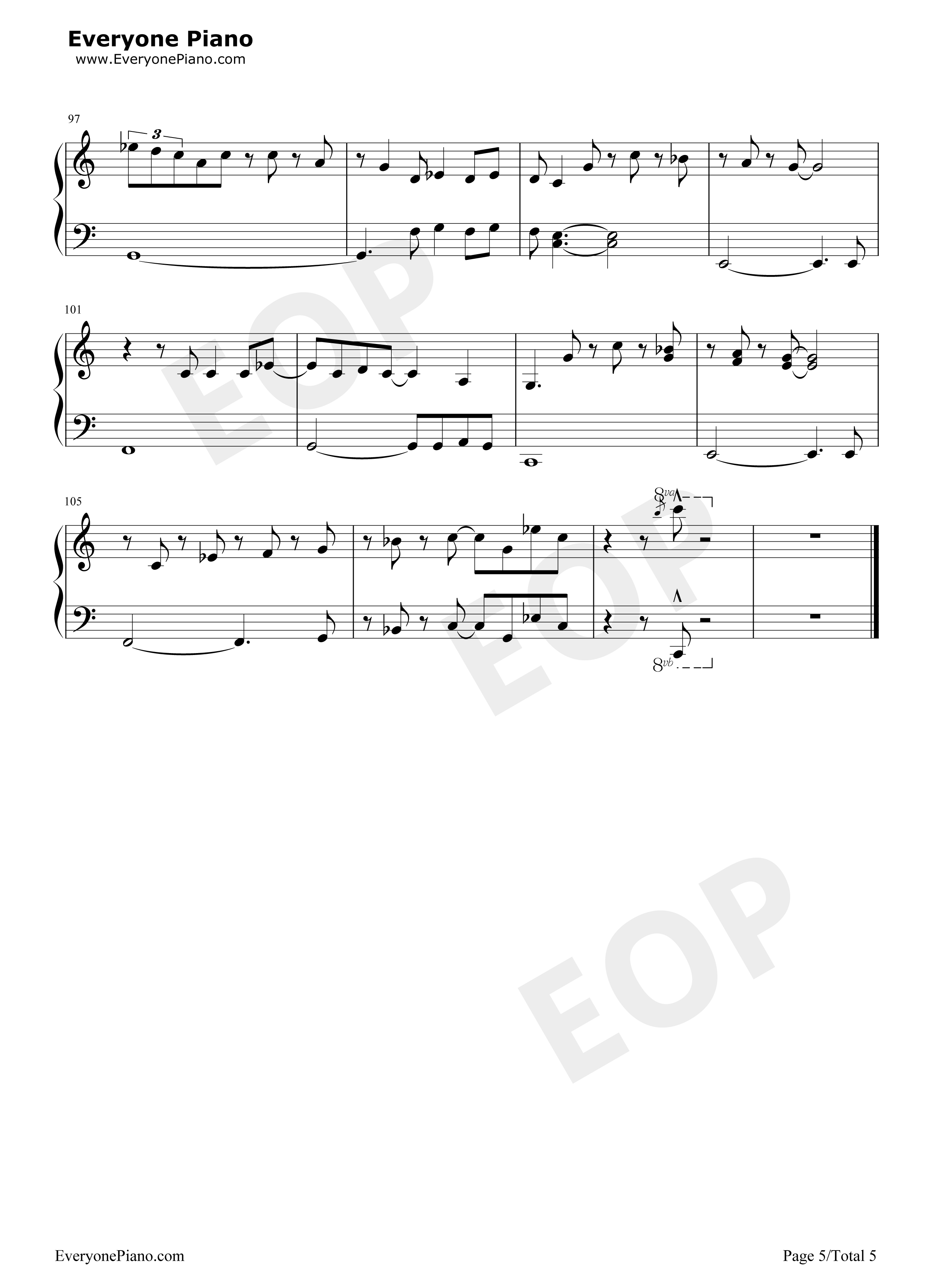 Hakuna_Matata钢琴谱_Elton_John