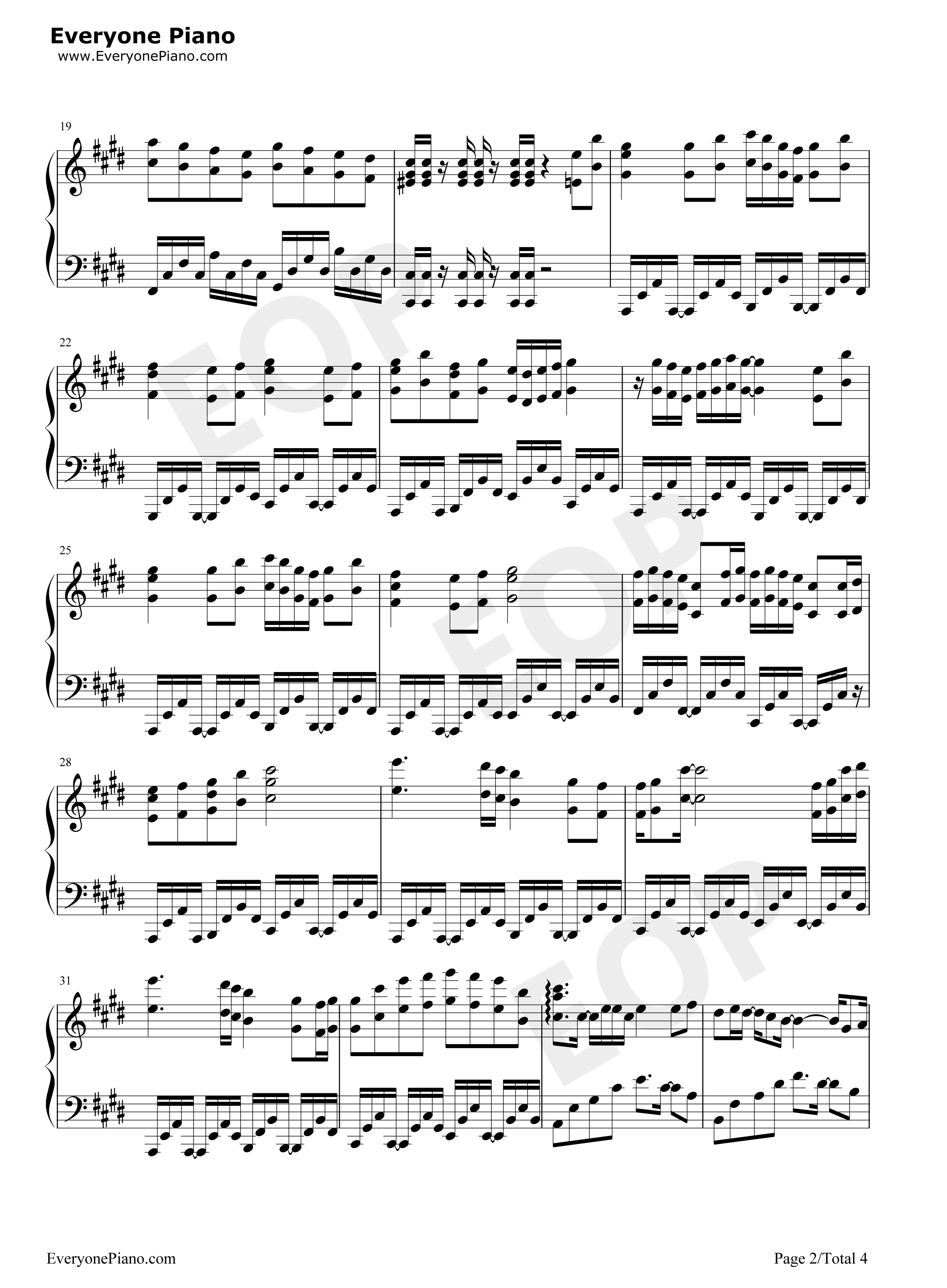 二羽鹤钢琴谱_野水伊织