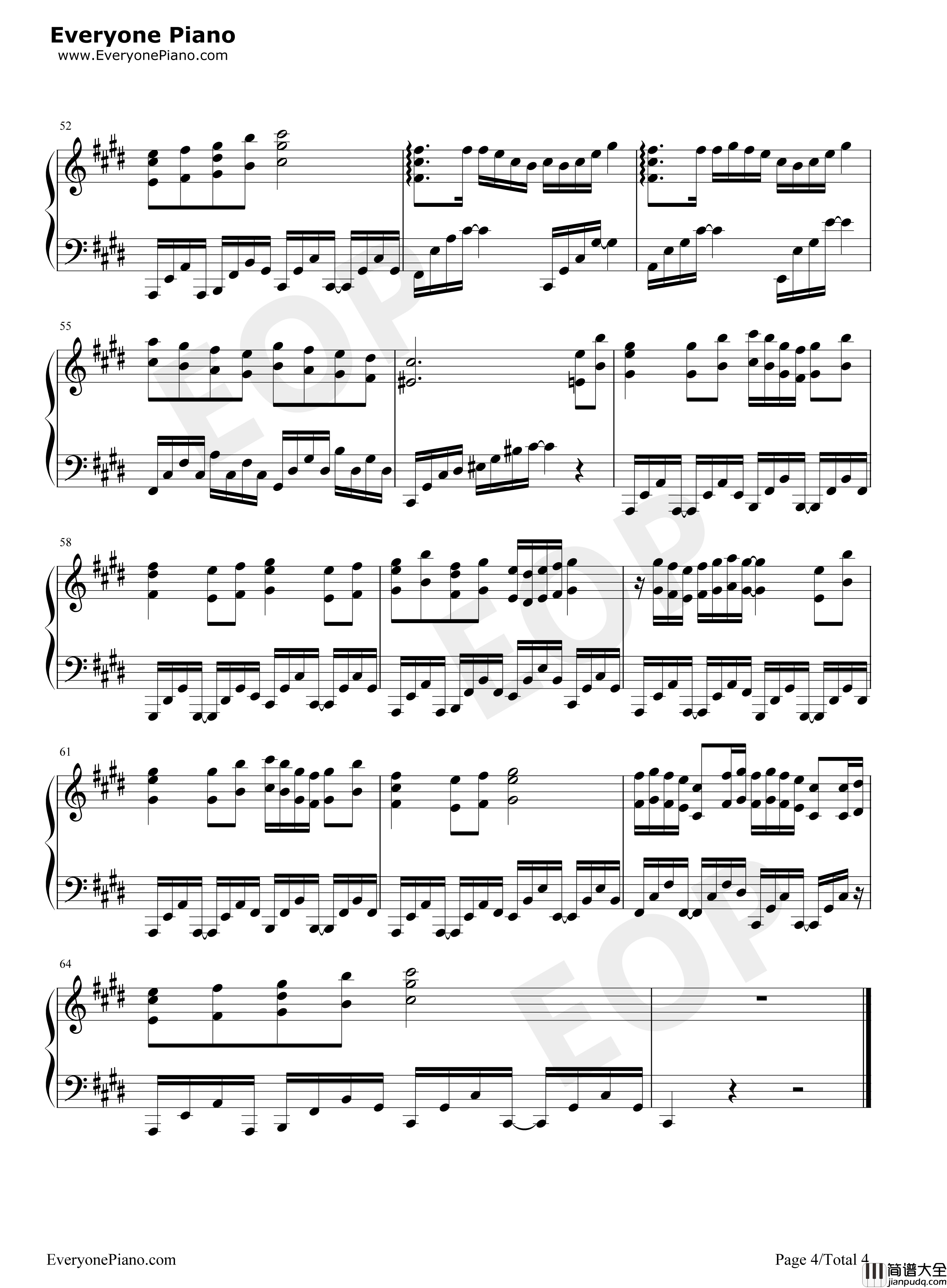 二羽鹤钢琴谱_野水伊织