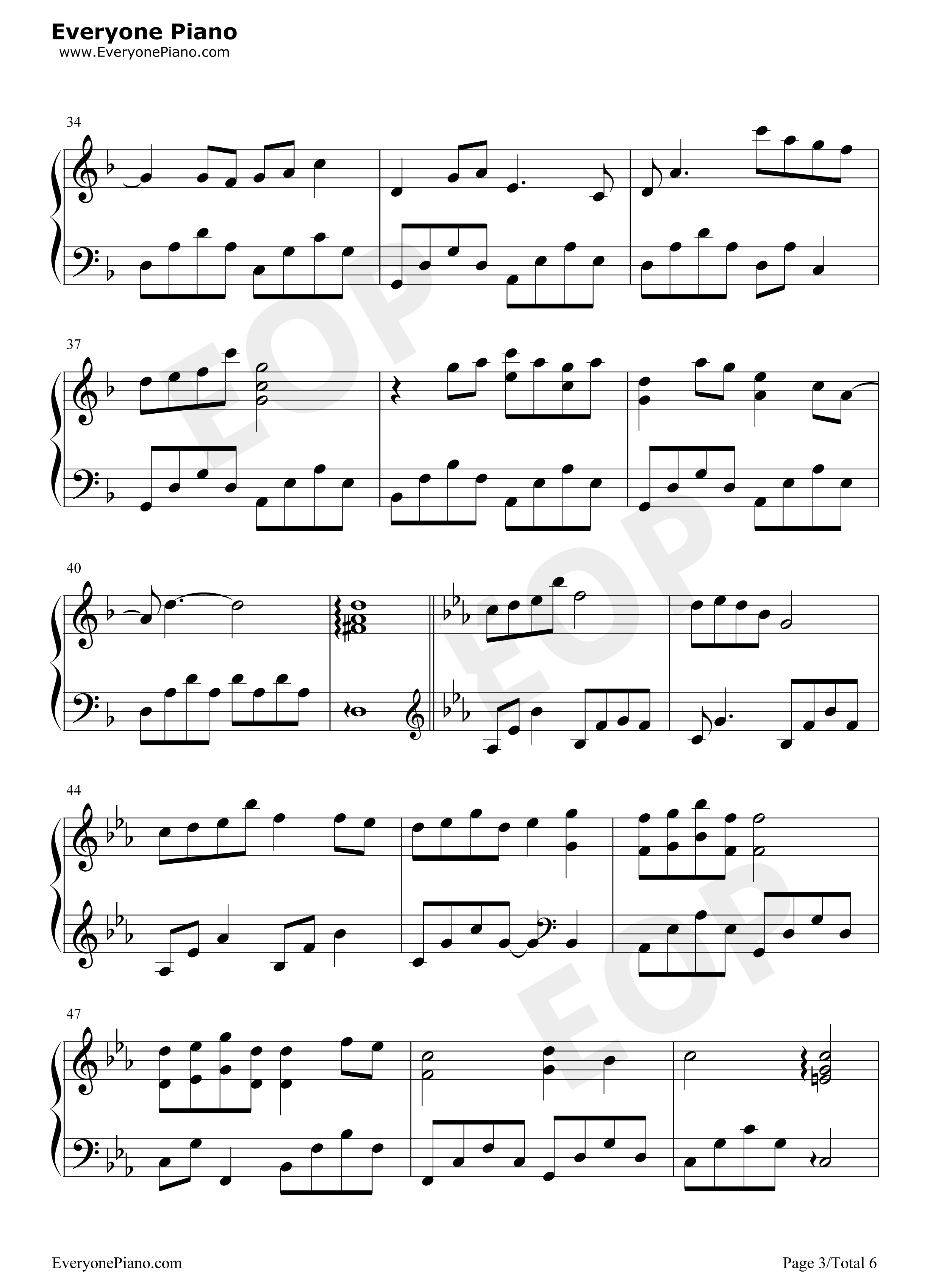 天涯钢琴谱_喵☆酱