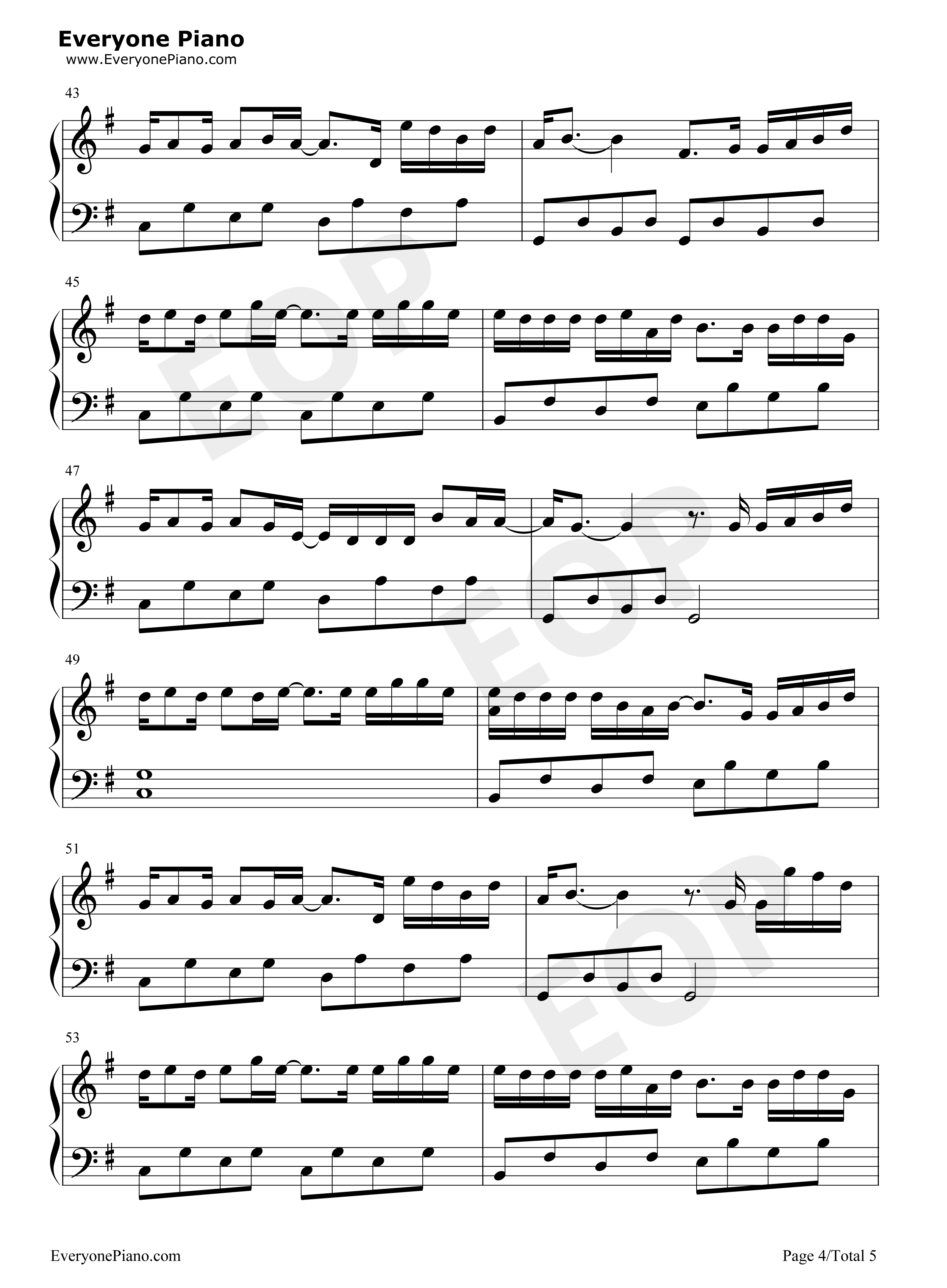 伪装钢琴谱_大壮