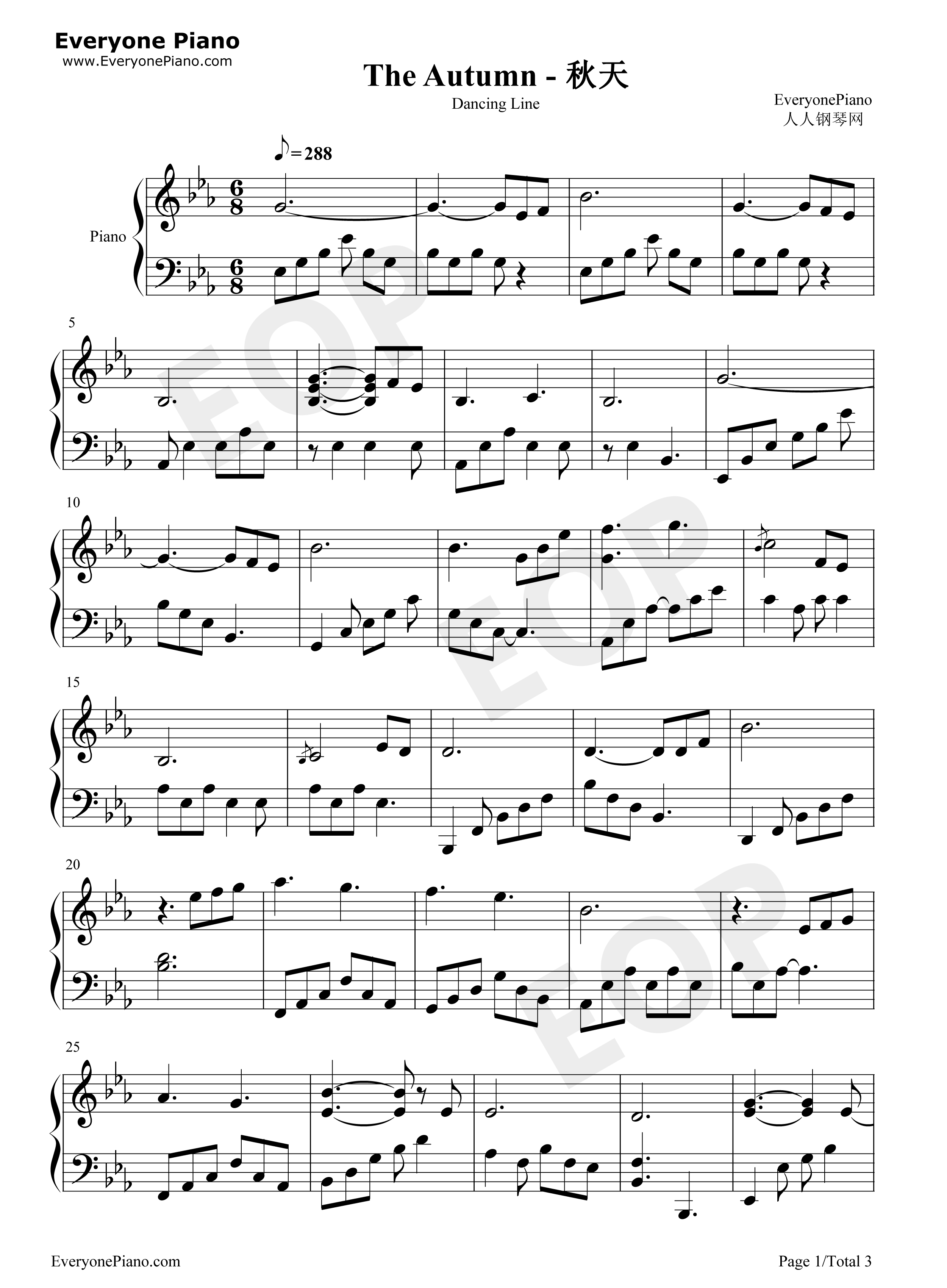 The_Autumn钢琴谱_猎豹移动公司