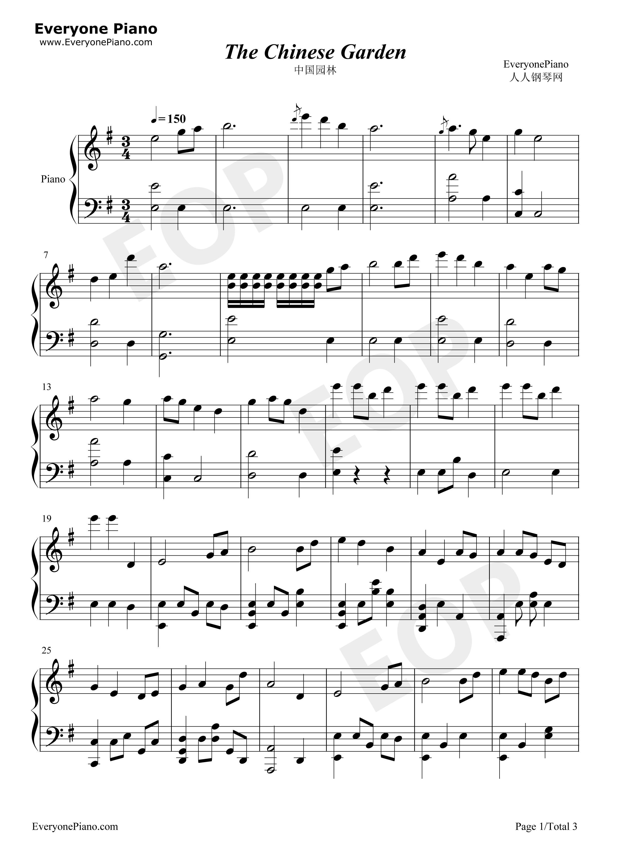 The_Chinese_Garden钢琴谱_猎豹移动公司