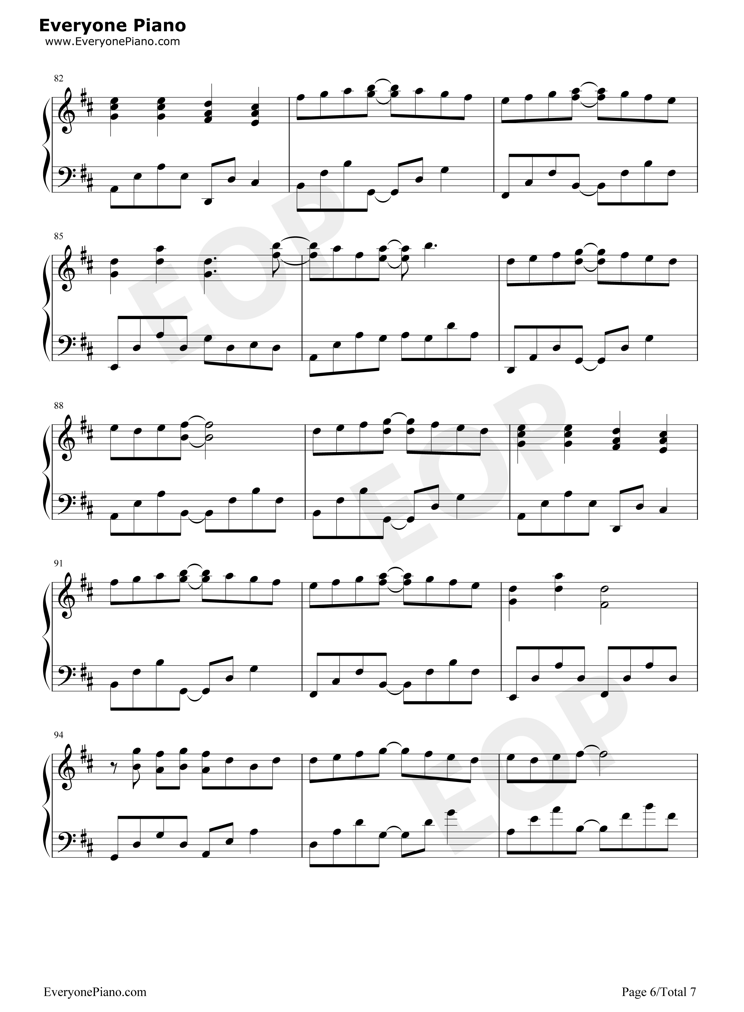 ひとつのハートで钢琴谱_三重野瞳