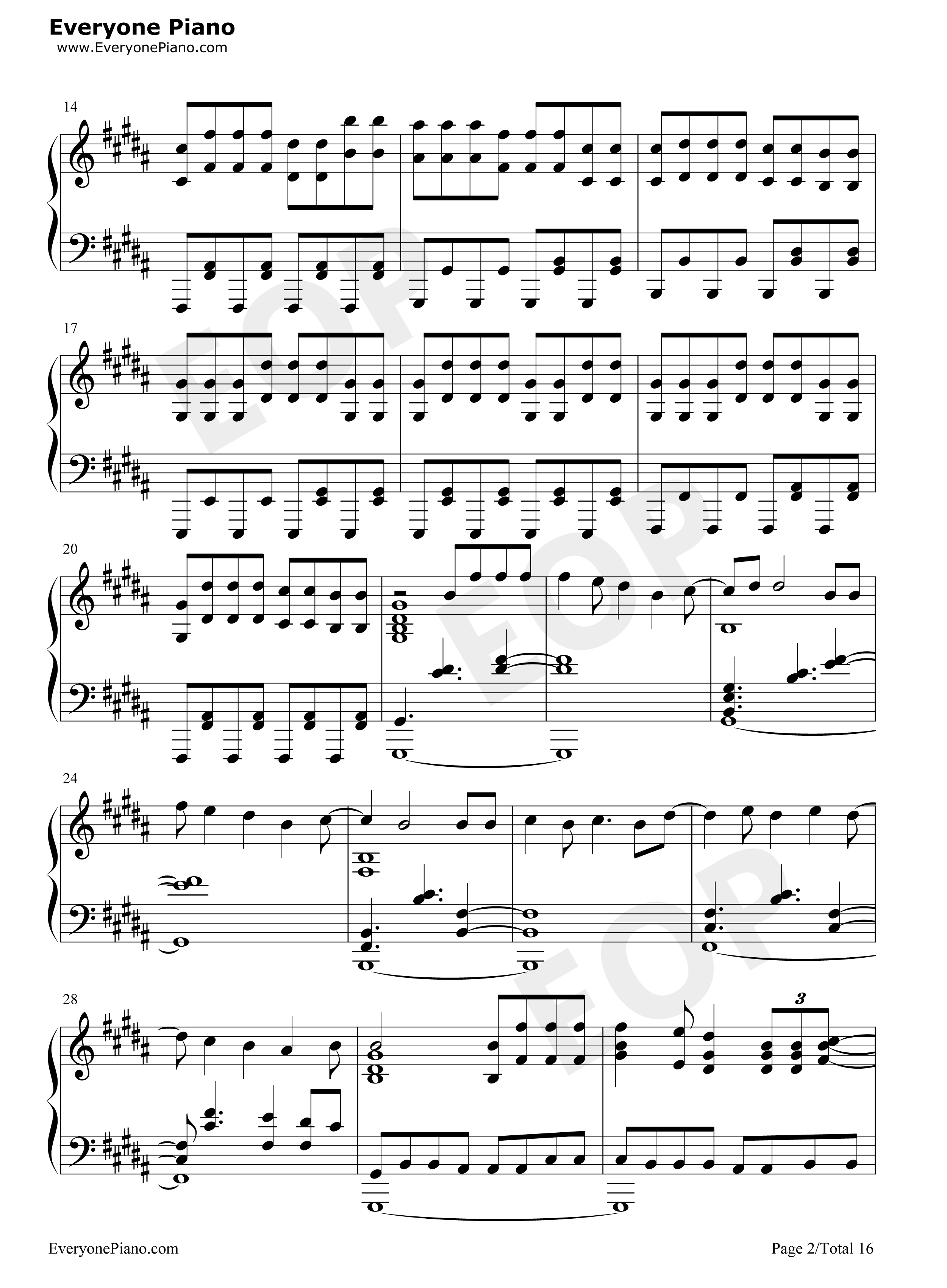 Neo钢琴谱_Roselia