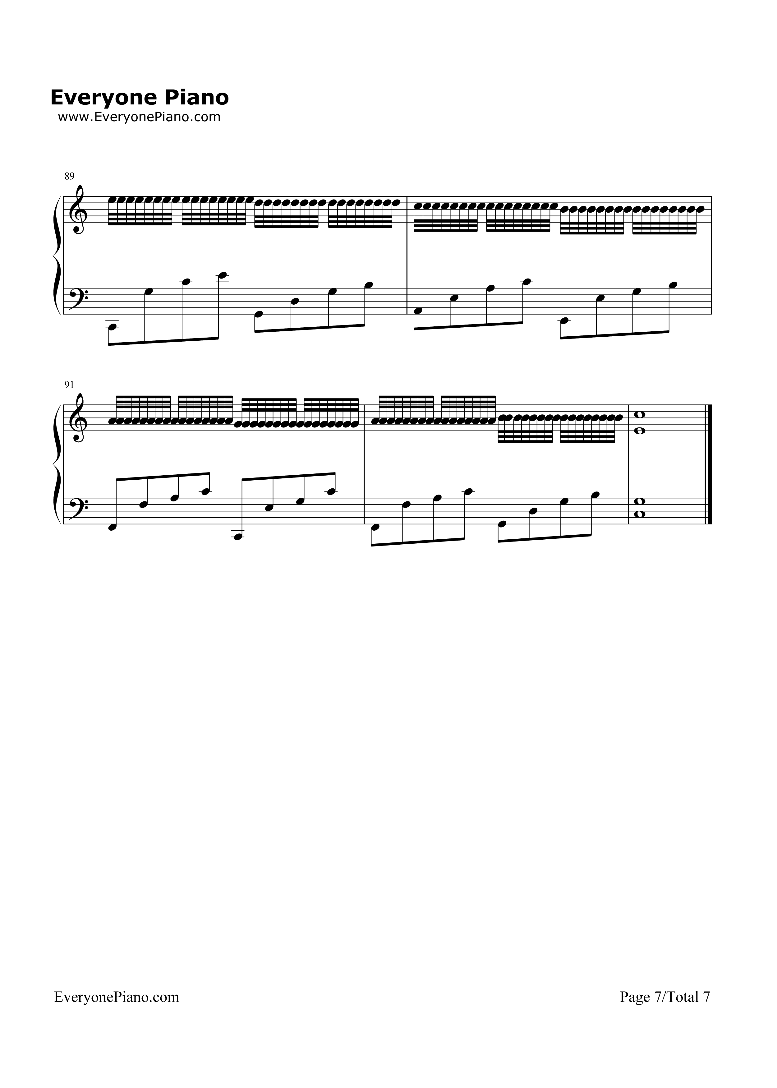 c大调卡农钢琴谱_帕赫贝尔