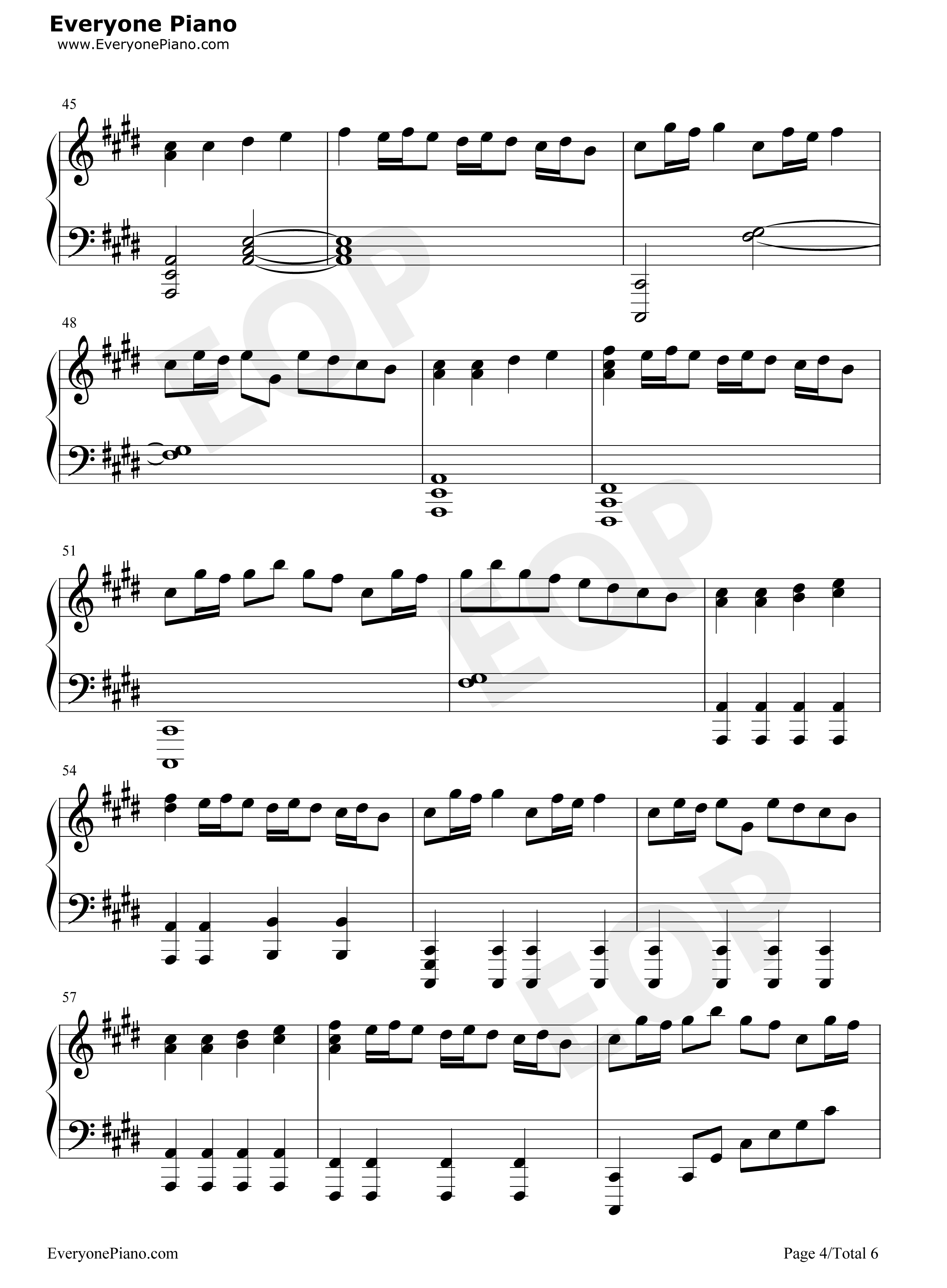 幻想净琉璃钢琴谱_ZUN