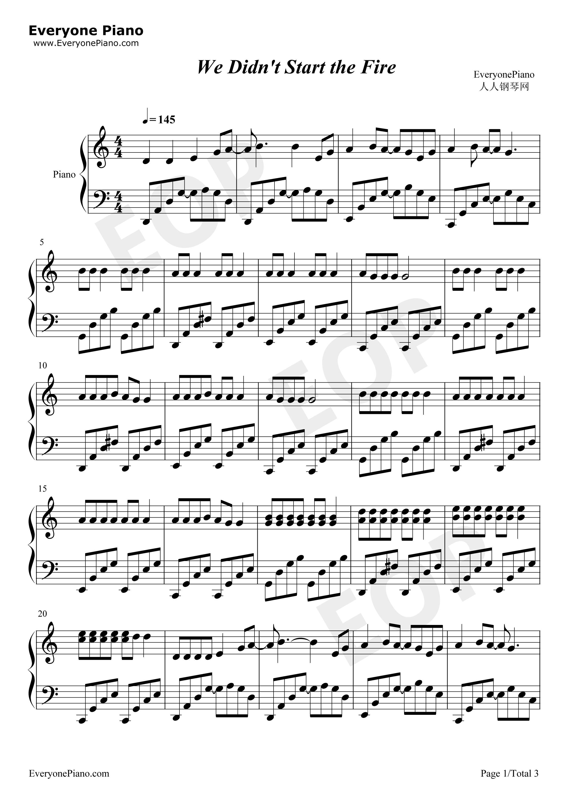 We_Didnt_Start_the_Fire钢琴谱_Billy_Joel