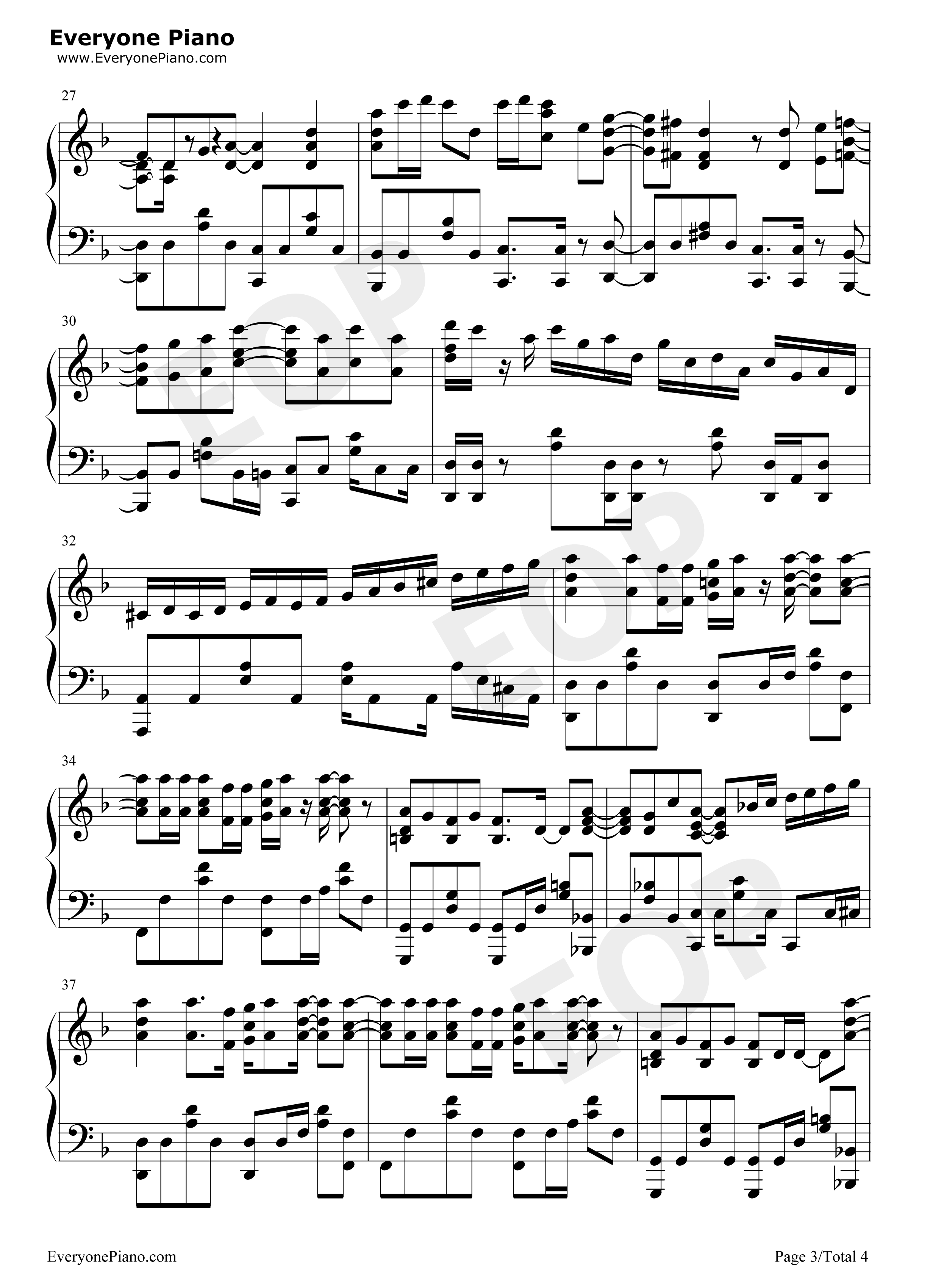 TEMPEST钢琴谱_石原夏织