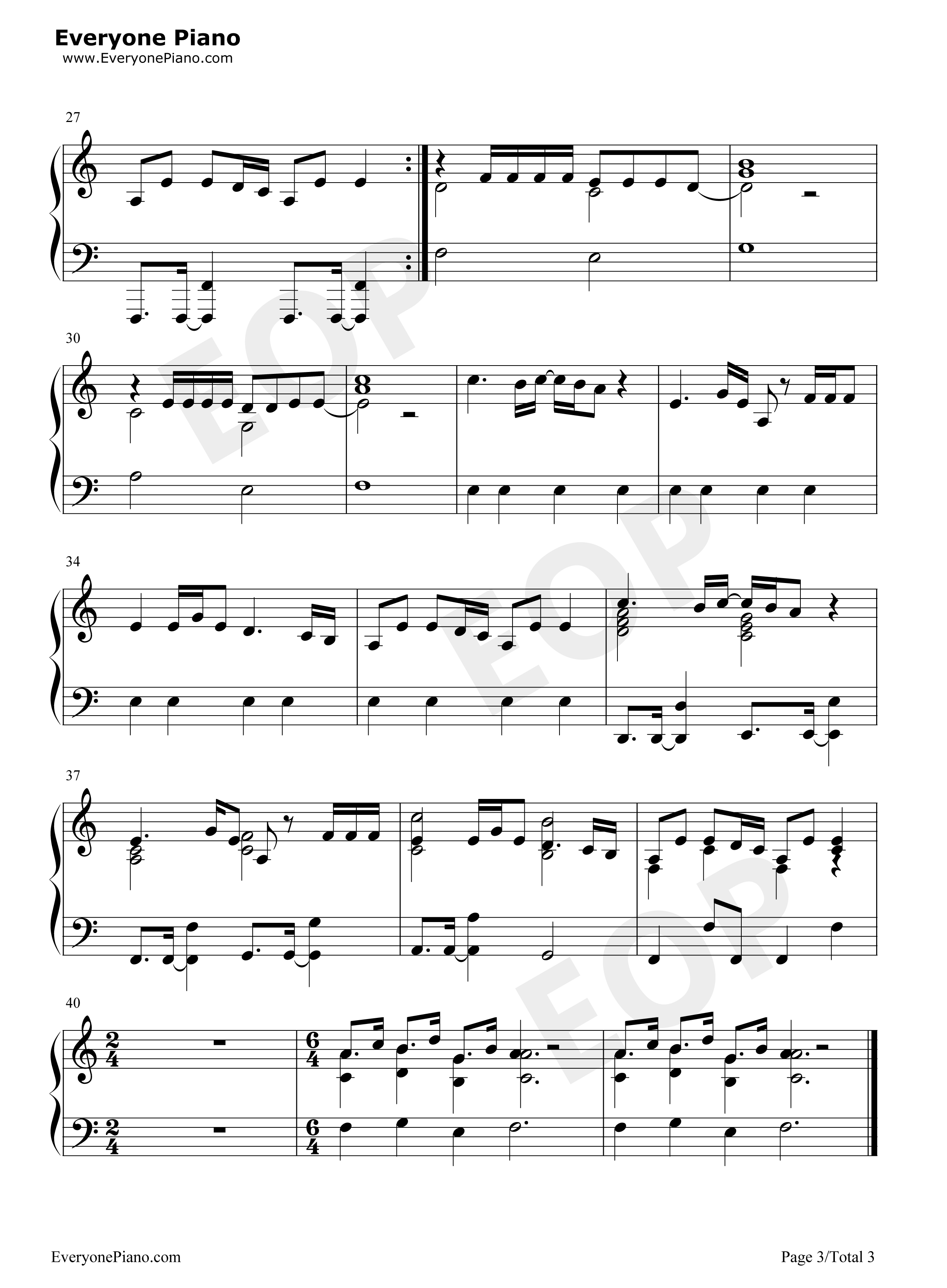 Arcade钢琴谱_Duncan_Laurence